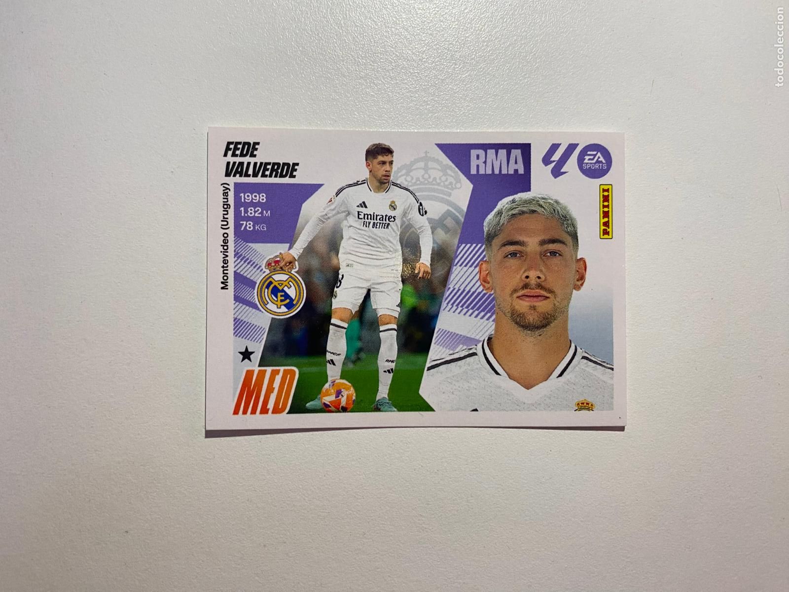 Cromos de F&uacute;tbol: LALIGA ESTE 2025 2026 EA SPORTS 25 26 ALBUM PANINI LIGA N 14 REAL MADRID FEDE VALVERDE