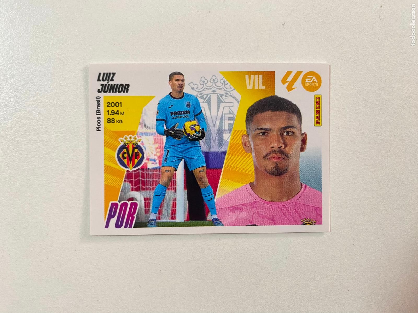 Cromos de F&uacute;tbol: LALIGA ESTE 2025 2026 EA SPORTS 25 26 ALBUM PANINI LIGA N 3 VILLARREAL CF LUIZ J&Uacute;NIOR