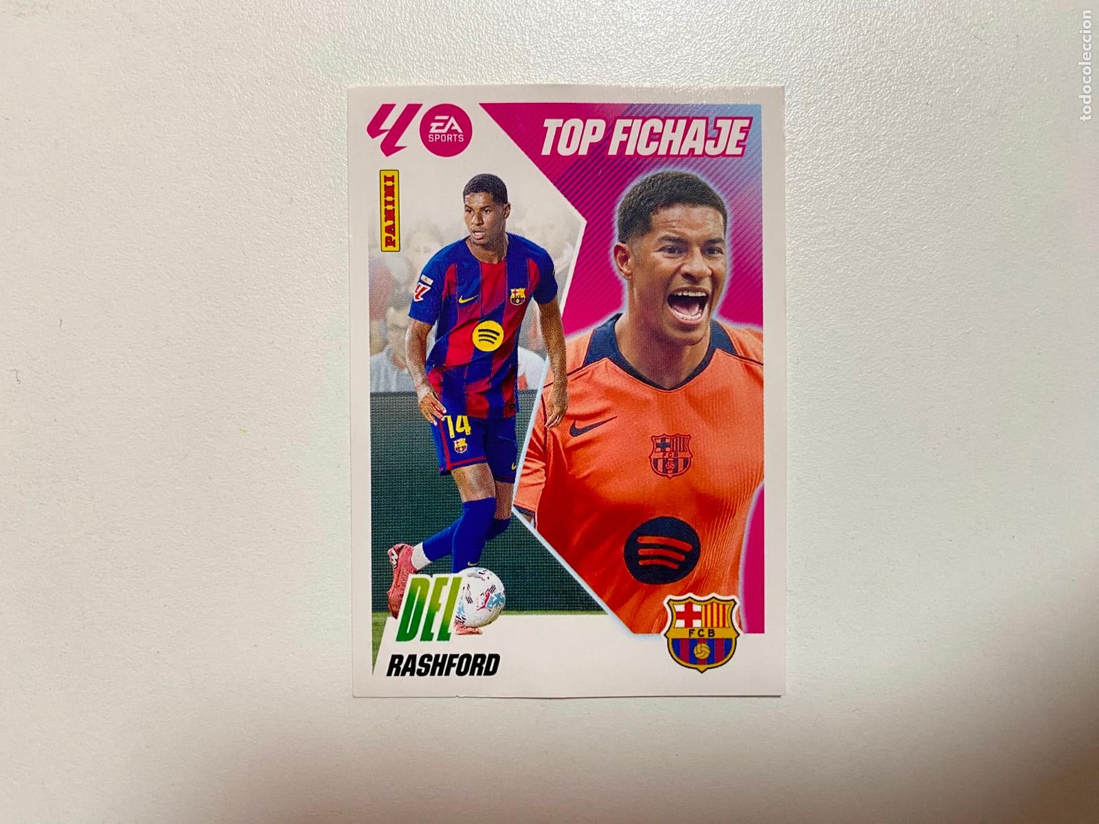 Cromos de F&uacute;tbol: LALIGA ESTE 2025 2026 EA SPORTS 25 26 ALBUM PANINI &Uacute;LTIMOS FICHAJES N 69 TOP FICHAJE RASHFORD