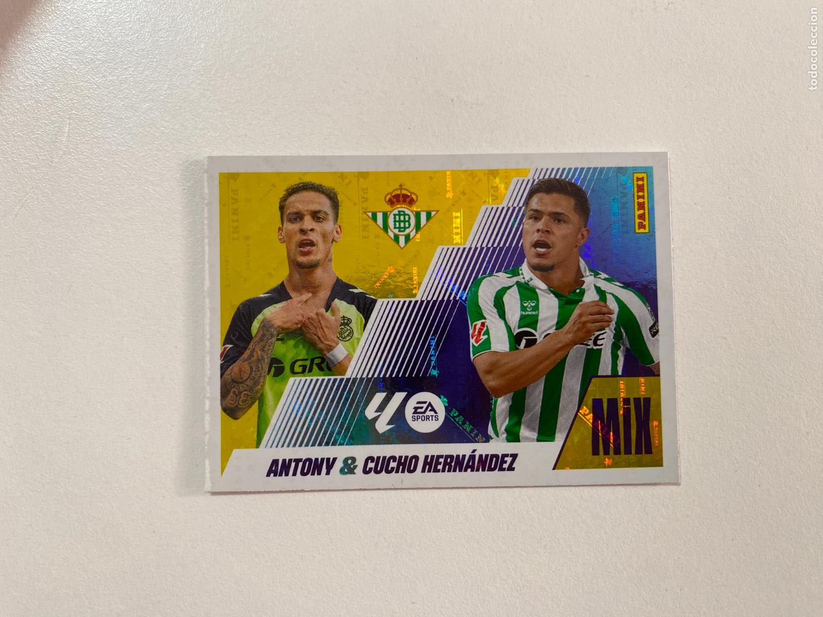 Cromos de F&uacute;tbol: LALIGA ESTE 2025 2026 EA SPORTS 25 26 ALBUM PANINI MIX N 15 BIS REAL BETIS CUCHO HERN&Aacute;NDEZ / ANTONY