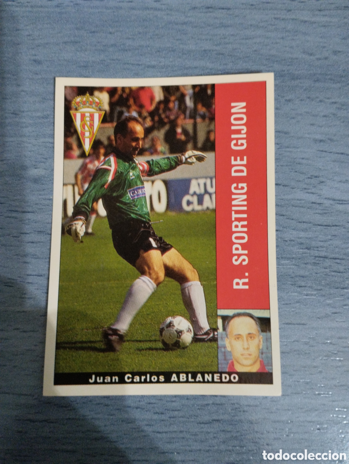 Cromos de F&uacute;tbol: Cromo Panini liga 95 96 Ablanedo Sporting de Gij&oacute;n sin pegar