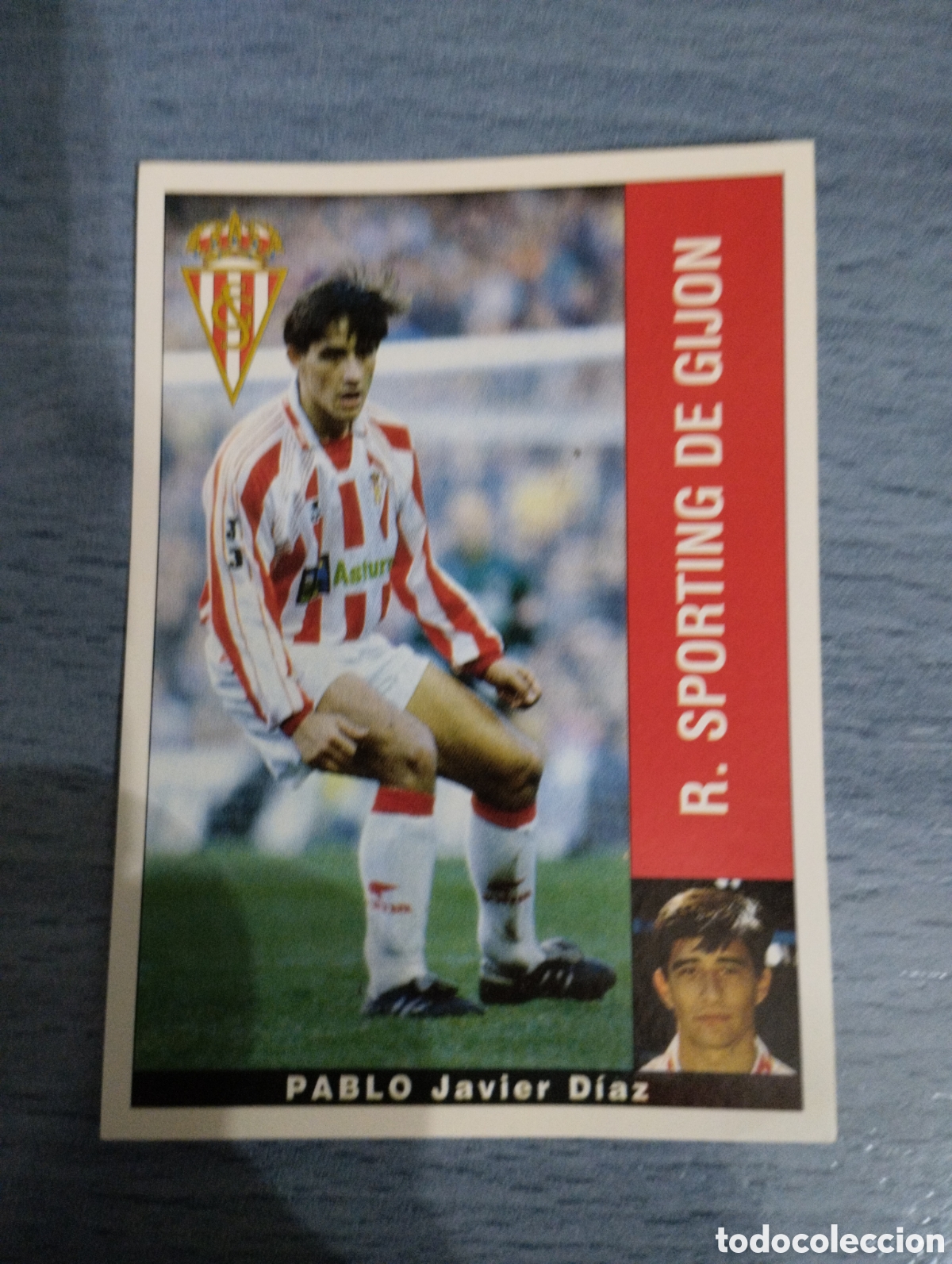 Cromos de F&uacute;tbol: Cromo Panini liga 95 96 Pablo Sporting de Gij&oacute;n sin pegar