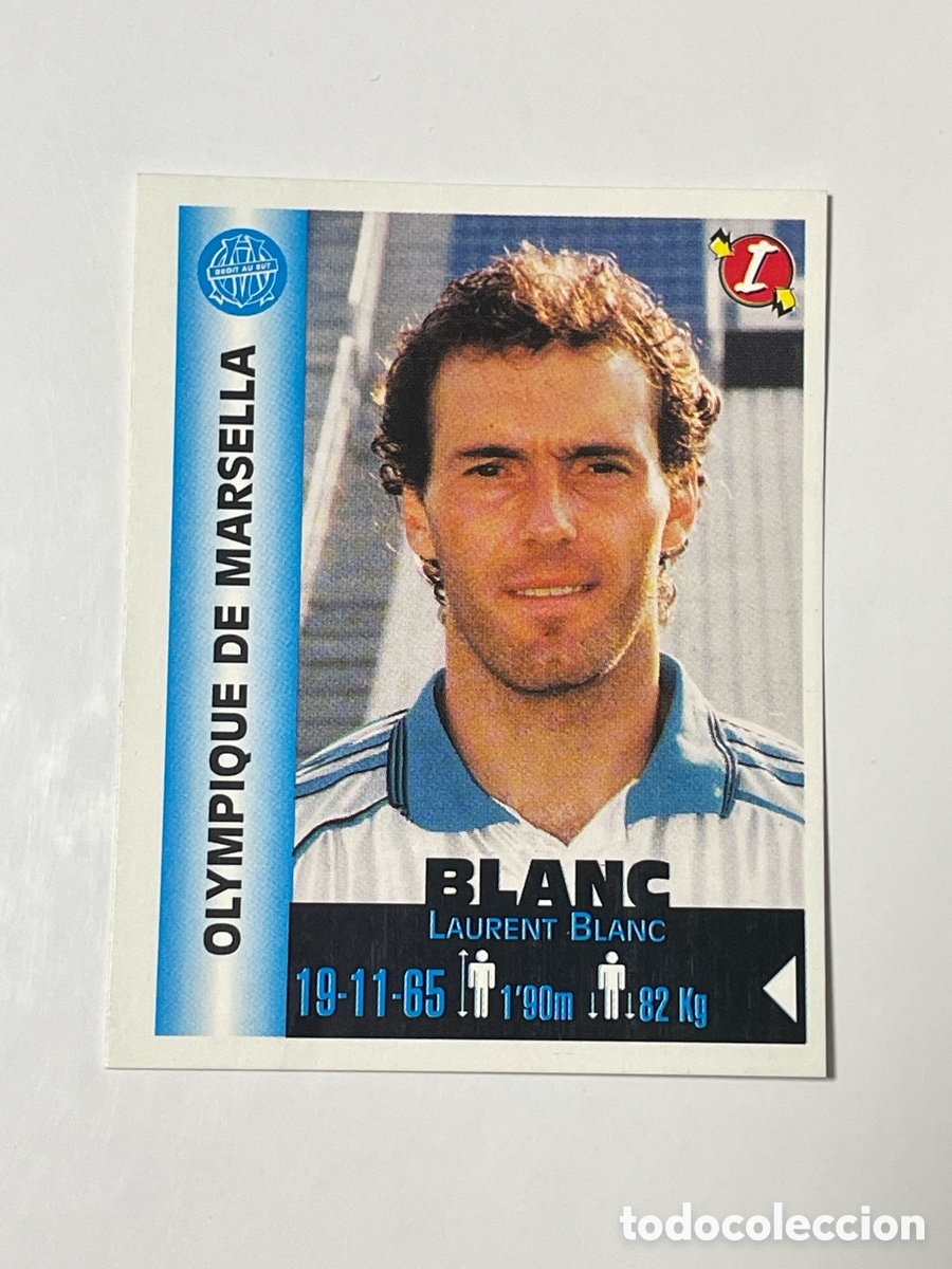 Cromos de F&uacute;tbol: Laurent Blanc Olympique de Marsella Panini Equipos de Europa 1999 #227