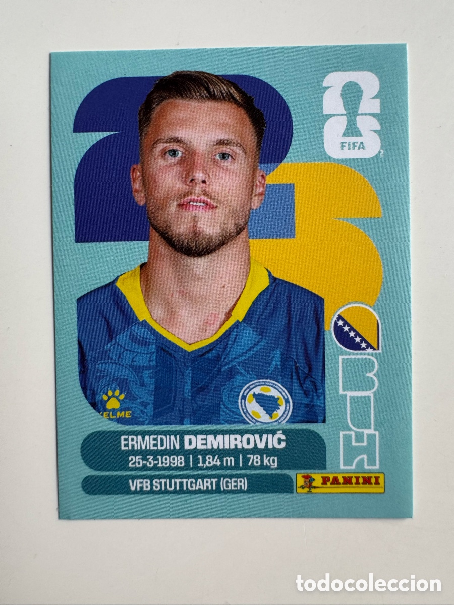 Cromos de F&uacute;tbol: Bosnia Herzegovina BIH MUNDIAL FIFA WORLD CUP 2026 STICKER PANINI BIH17 &ndash; Ermedin Demirović N&ordm; 17