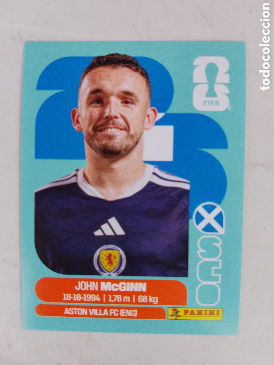 Cromos de F&uacute;tbol: SCO 17 JOHN MCGINN SCOTLAND ESCOCIA -FIFA WORLD CUP 2026- . MUNDIAL FUTBOL . STICKER PANINI SCO17