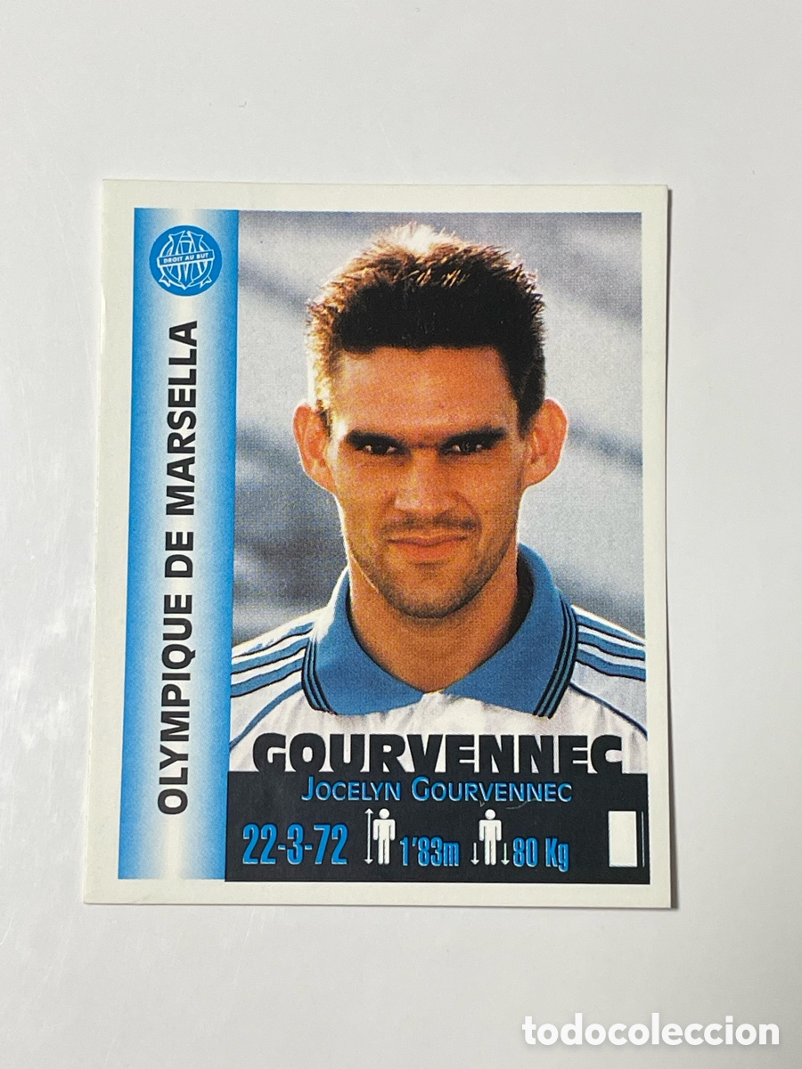 Cromos de F&uacute;tbol: Jocelyn Gourvennec Olympique de Marsella Panini Equipos de Europa 1999 #235