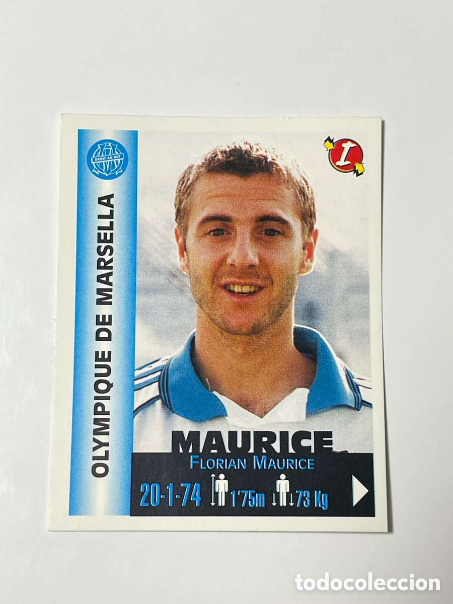 Cromos de F&uacute;tbol: Florian Maurice Olympique de Marsella Panini Equipos de Europa 1999 #238