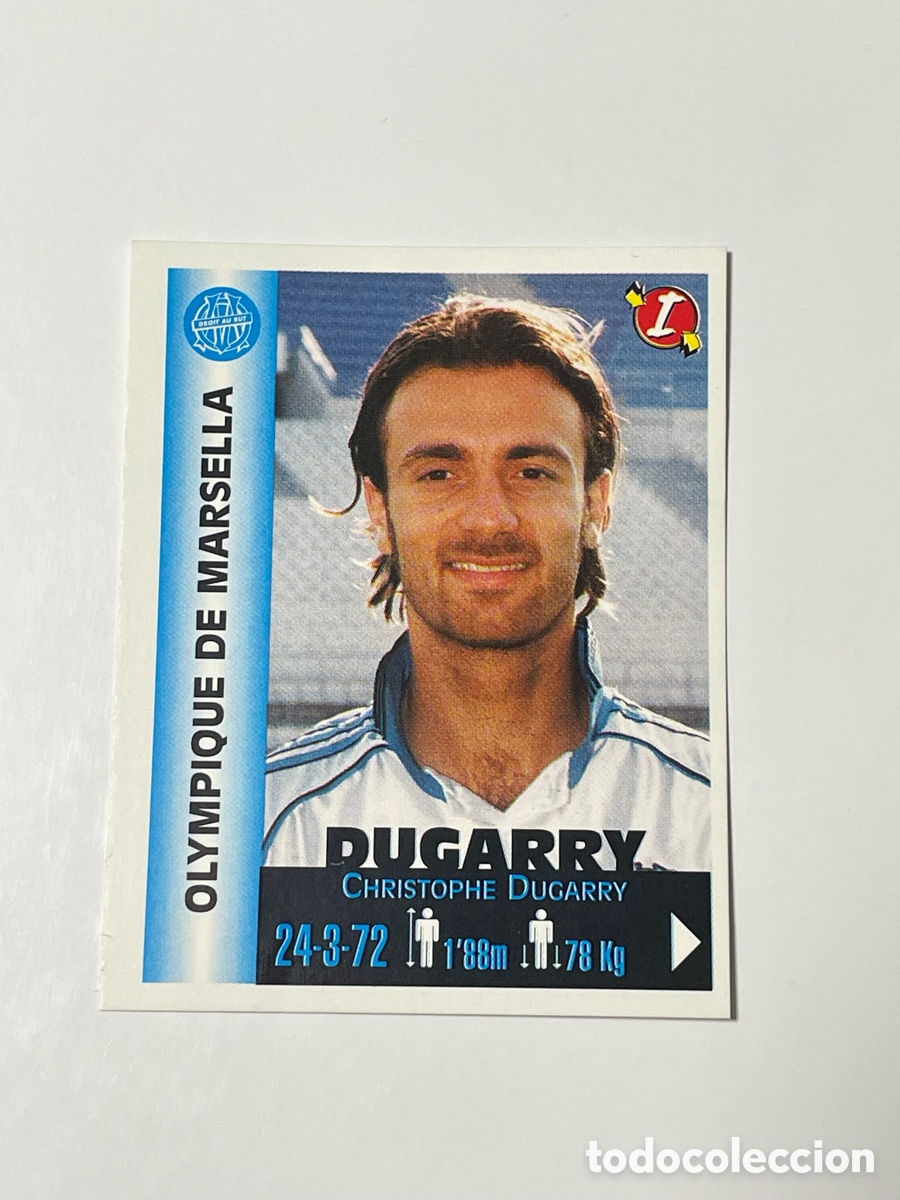 Cromos de F&uacute;tbol: Christophe Dugarry Olympique de Marsella Panini Equipos de Europa 1999 #239