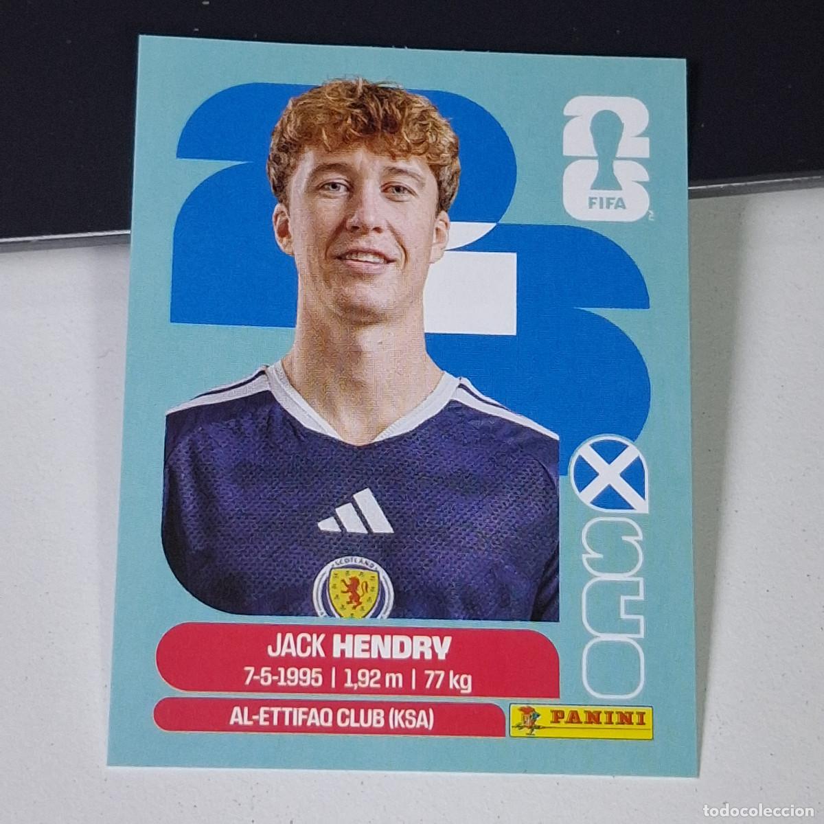 Football Stickers: A38 SCO3 JACK HENDRY 3 ESCOCIA SCOTLAND SCO MUNDIAL FIFA WORLD CUP 2026 STICKER PANINI