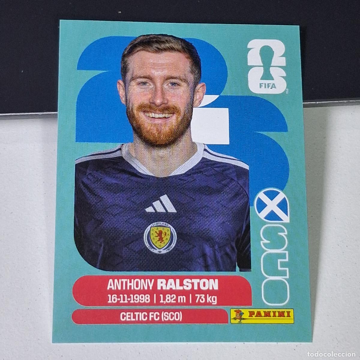 Football Stickers: A38 SCO9 ANTHONY RALSTON 9 ESCOCIA SCOTLAND SCO MUNDIAL FIFA WORLD CUP 2026 STICKER PANINI
