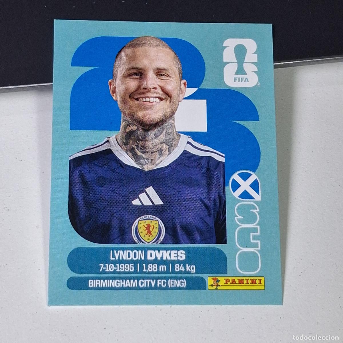 Football Stickers: A38 SCO18 LYNDON DYKES 18 ESCOCIA SCOTLAND SCO MUNDIAL FIFA WORLD CUP 2026 STICKER PANINI