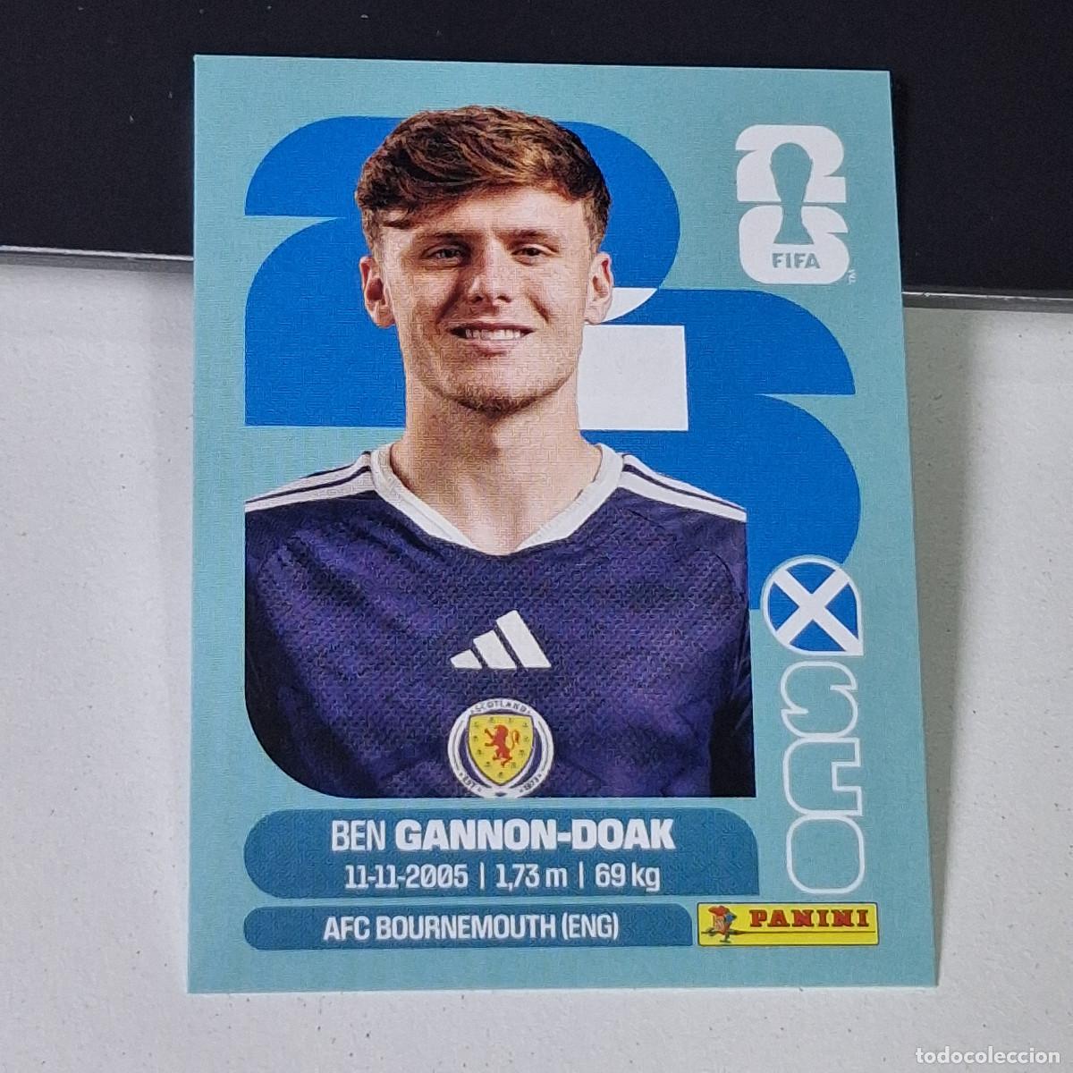 Football Stickers: A38 SCO20 SCO 20 GANNON DOAK ESCOCIA SCOTLAND SCO MUNDIAL FIFA WORLD CUP 2026 STICKER PANINI