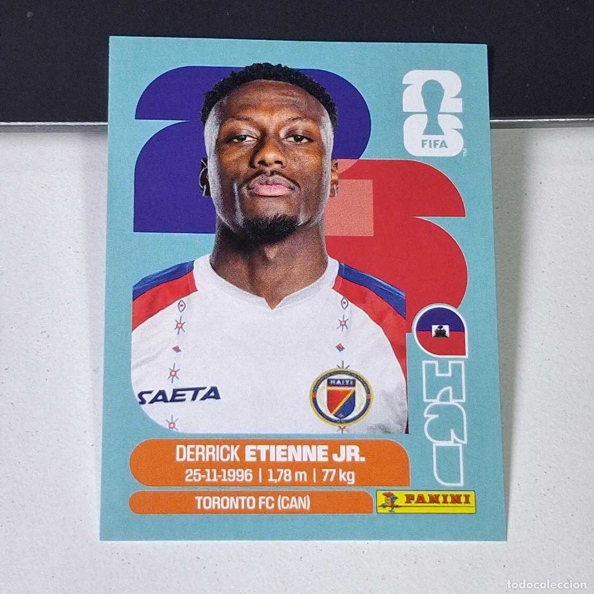 Cromos de F&uacute;tbol: A38 HAI15 HAI 15 ETIENNE JR. DERRICK HAITI HAI MUNDIAL FIFA WORLD CUP 2026 STICKER PANINI