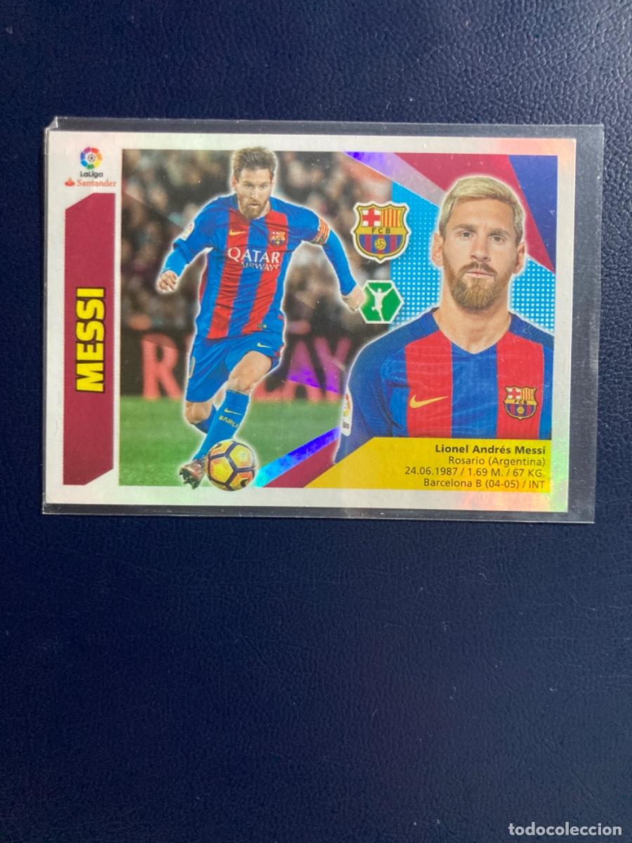 Cromos de F&uacute;tbol: LEO MESSI N&ordm; 13 (FC BARCELONA) CROMO BRILLANTE LIGA ESTE 2017 2018 17 18 PANINI - Sin pegar