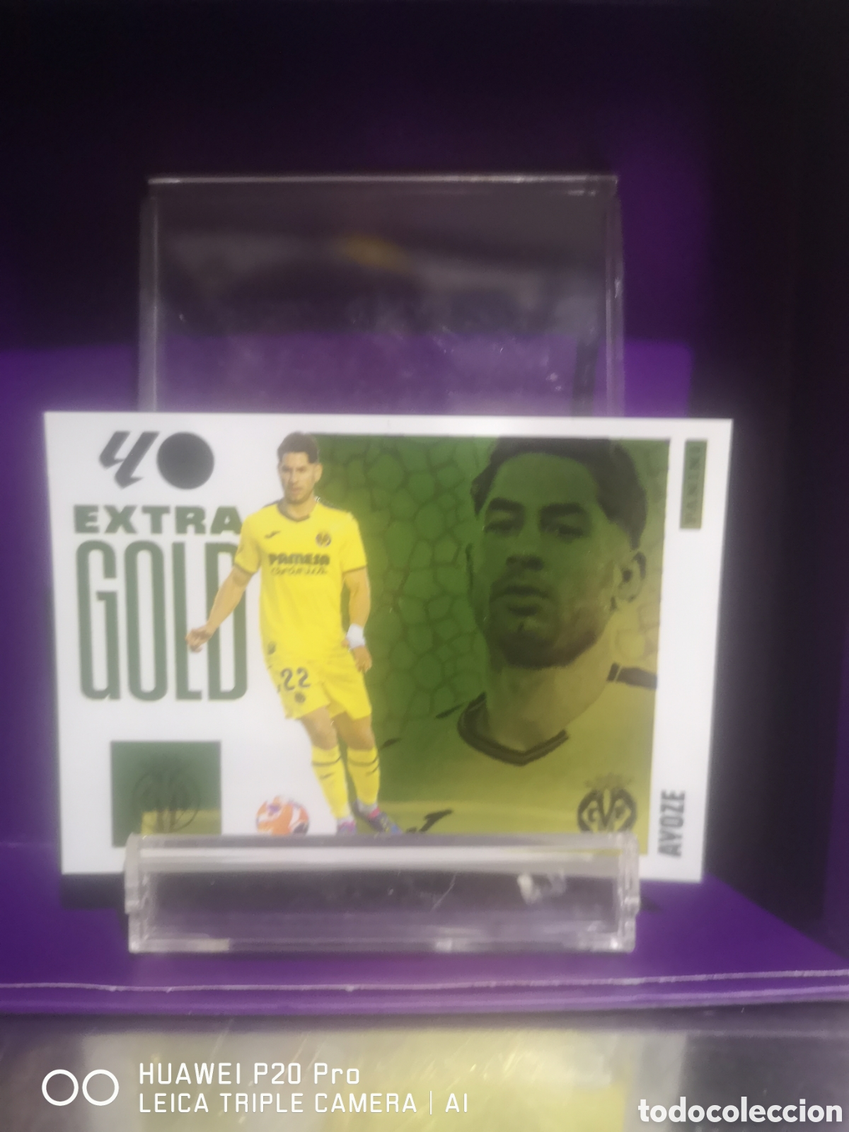 Cromos de F&uacute;tbol: LIGA ESTE 2025 2026 EXTRA GOLD AYOZE VILLARREAL