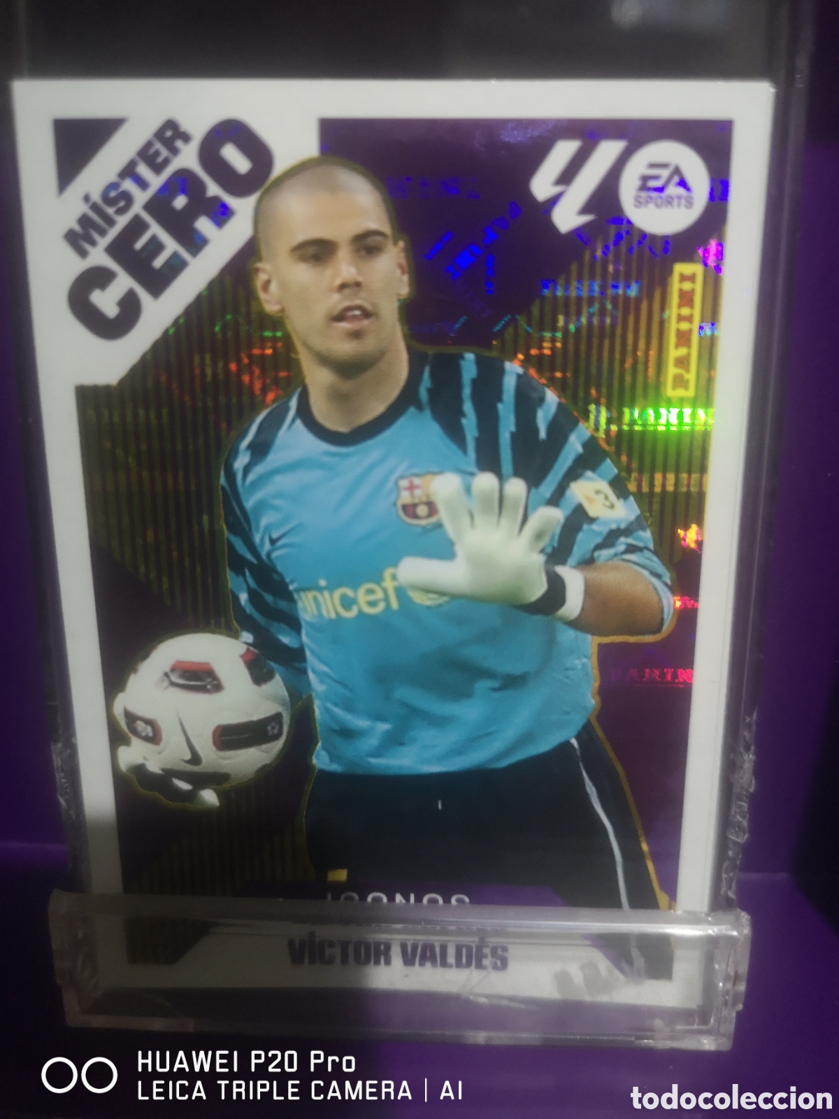 Cromos de F&uacute;tbol: LIGA ESTE 2025 2026 MISTER CERO ICONOS VICTOR VALDES BARCELONA 16