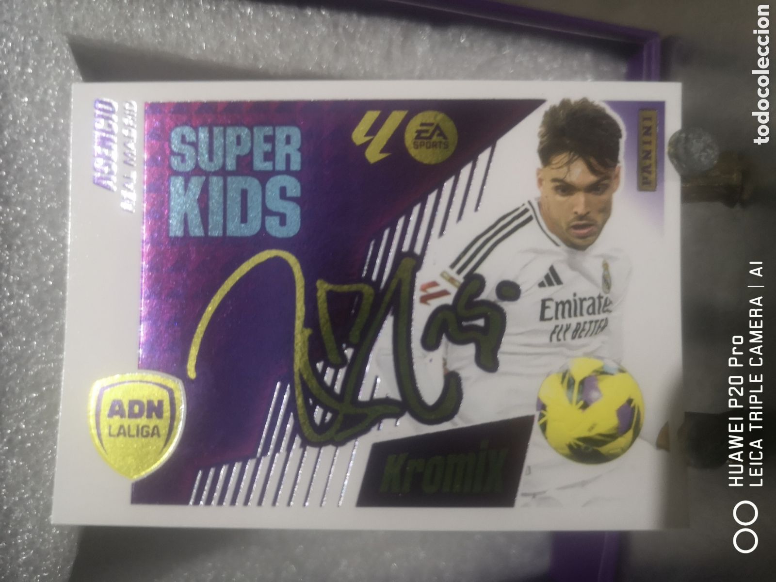 Cromos de F&uacute;tbol: LIGA ESTE 2025 2026 KROMIX SUPER KIDS ASENCIO EAL MADRID K 1
