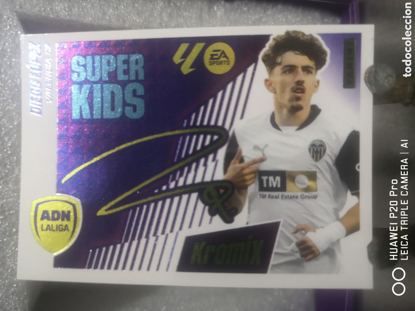 Cromos de F&uacute;tbol: LIGA ESTE 2025 2026 KROMIX SUPER KIDS DIEGO LOPEZ VALENCIA K 7