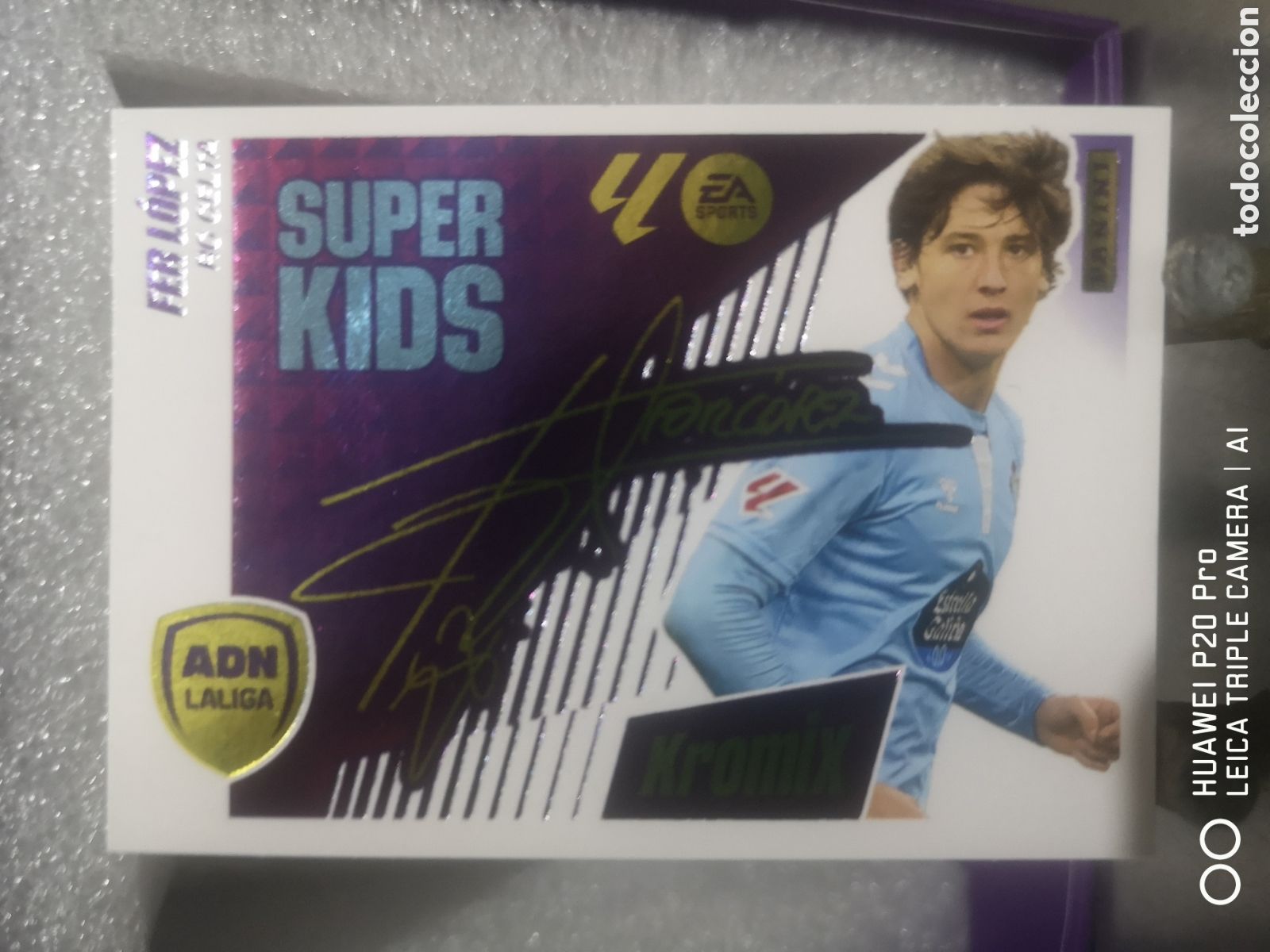 Cromos de F&uacute;tbol: LIGA ESTE 2025 2026 KROMIX SUPER KIDS FER LOPEZ REAL CLUB CELTA K 8