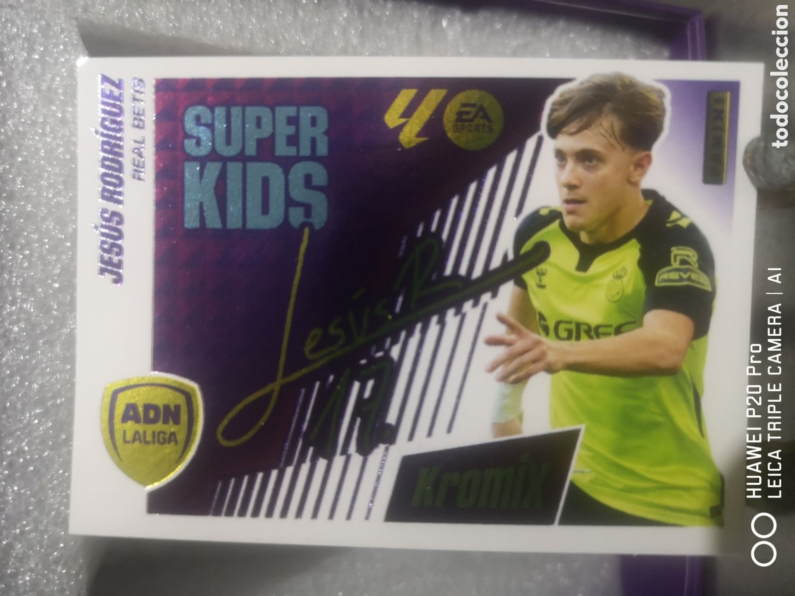Cromos de F&uacute;tbol: LIGA ESTE 2025 2026 KROMIX SUPER KIDS JESUS RODRIGUEZ REAL BETIS K 13