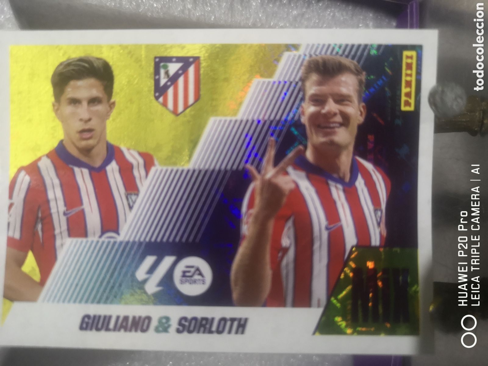 Cromos de F&uacute;tbol: LIGA ESTE 2025 2026 MIX GIULIANO / SORLOTH ATLETICO DE MADRID 9