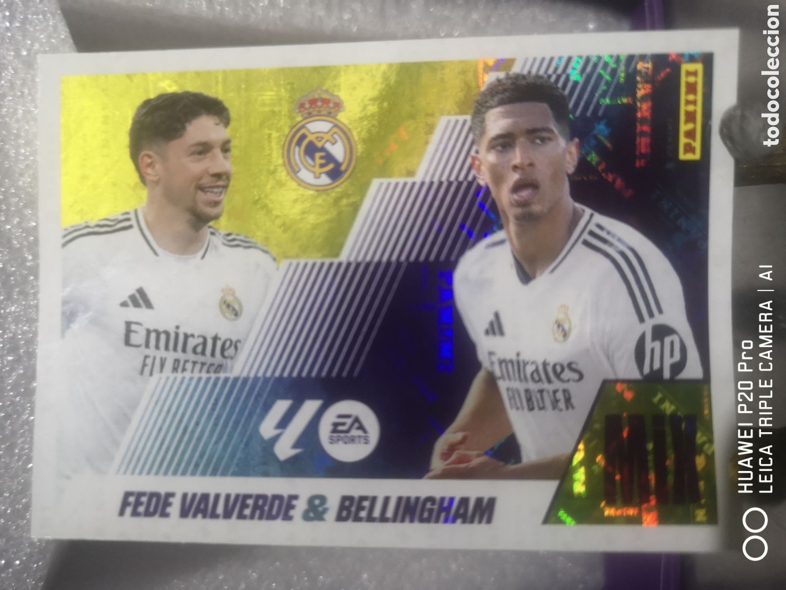 Cromos de F&uacute;tbol: LIGA ESTE 2025 2026 VALVARDE / BELLINGHAM REAL MADRID 7