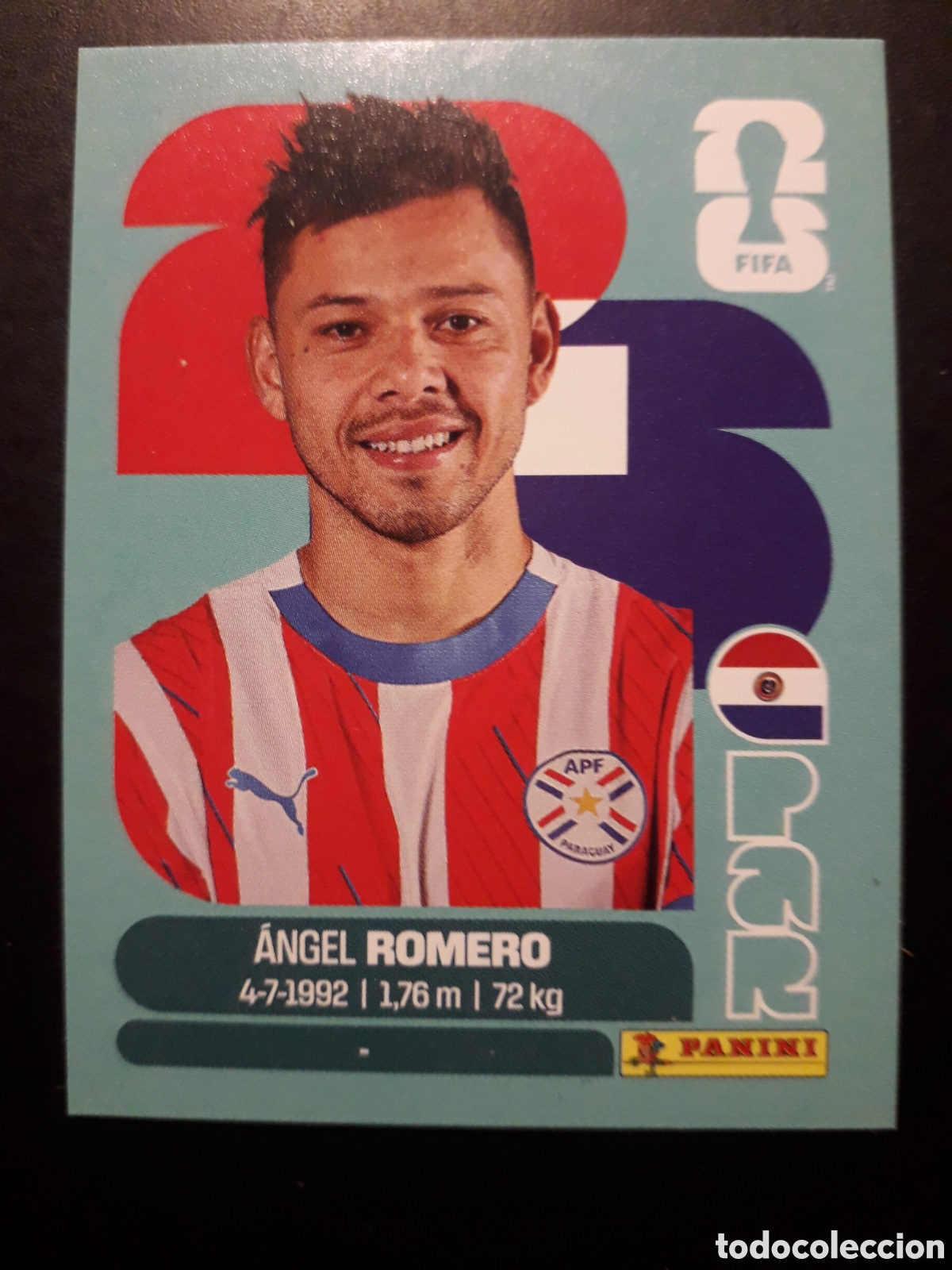 Cromos de F&uacute;tbol: ROMERO PARAGUAY PAR 19 MUNDIAL F&Uacute;TBOL 2026 FIFA WORLD CUP PANINI SIN PEGAR PEDIDO M&Iacute;NIMO 3&euro;
