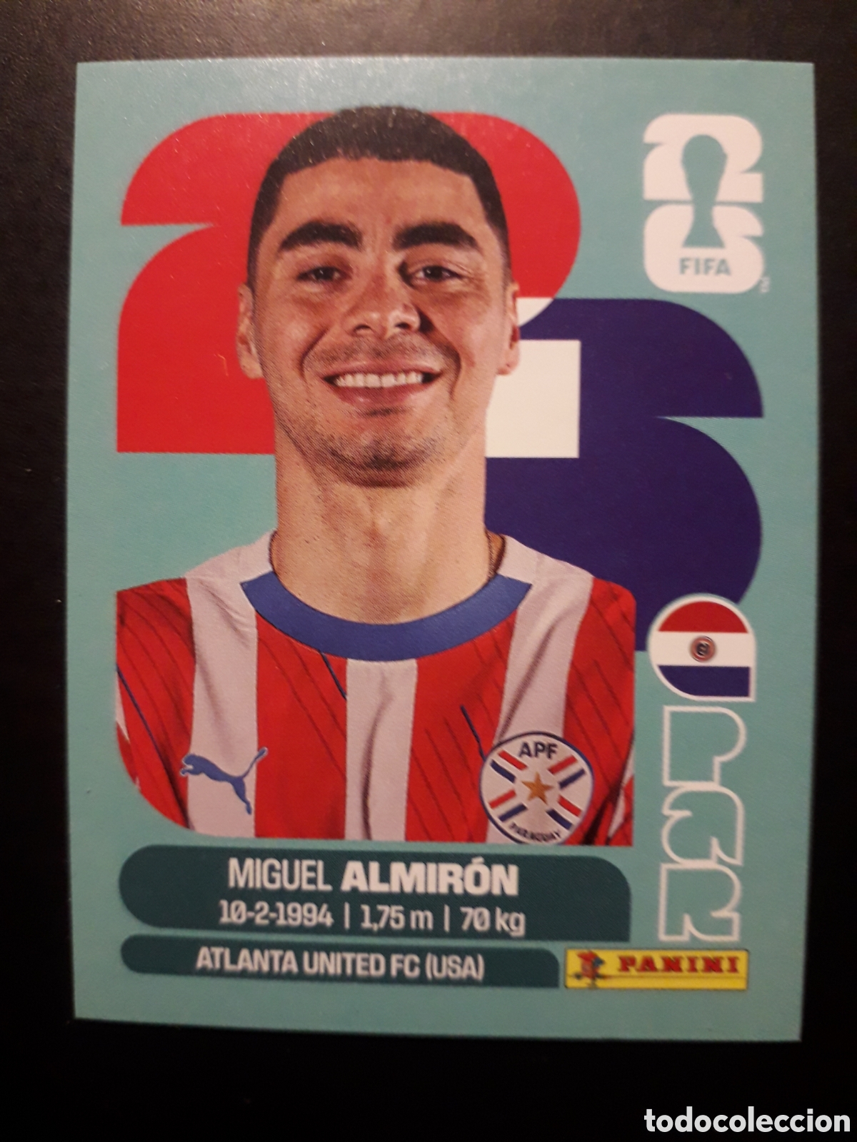 Cromos de F&uacute;tbol: ALMIR&Oacute;N PARAGUAY PAR 17 MUNDIAL F&Uacute;TBOL 2026 FIFA WORLD CUP PANINI SIN PEGAR PEDIDO M&Iacute;NIMO 3&euro;