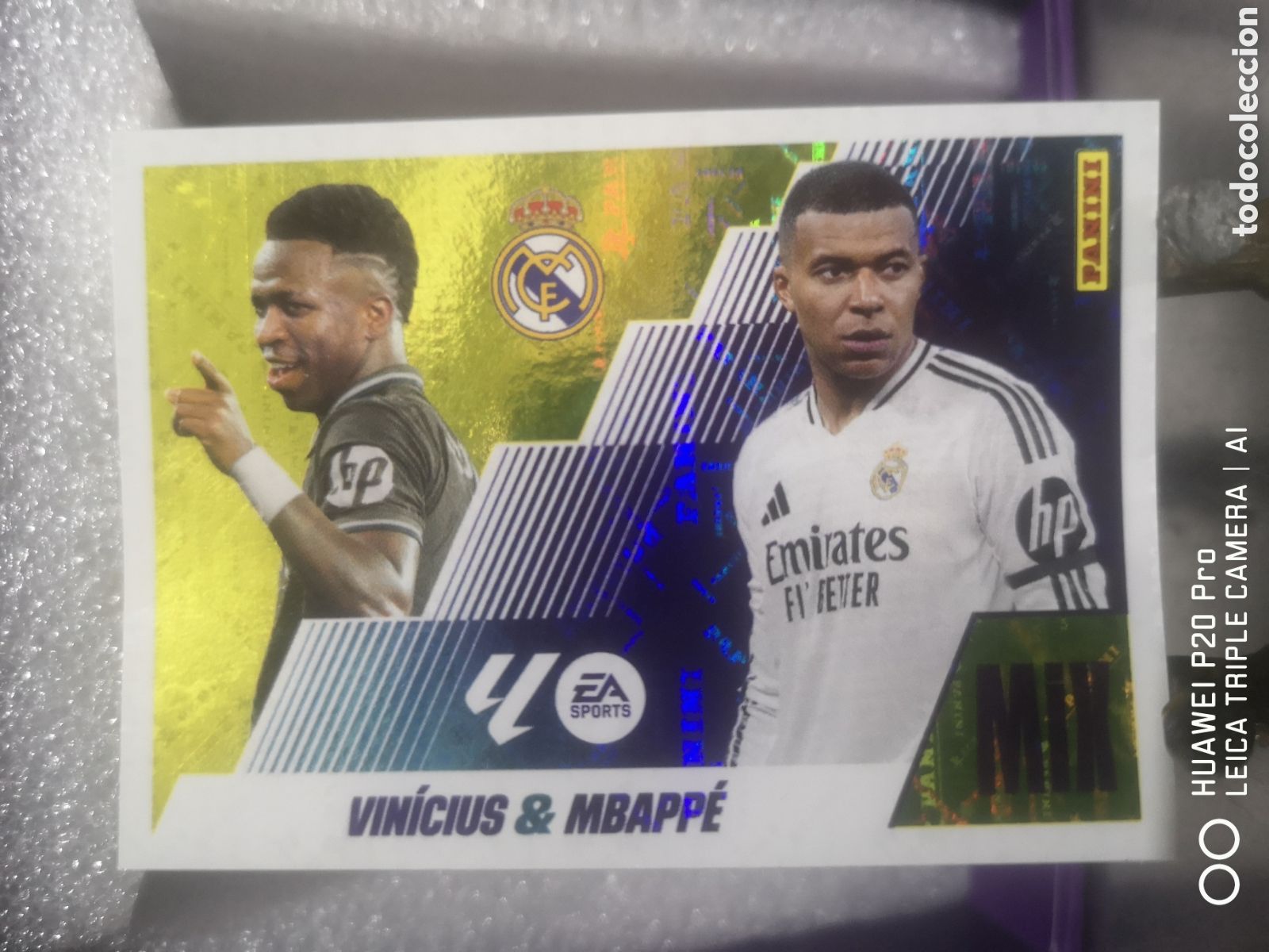 Cromos de F&uacute;tbol: LIGA ESTE 2025 2026 MIX VINICIUS / MBAPPE REAL MADRID 22