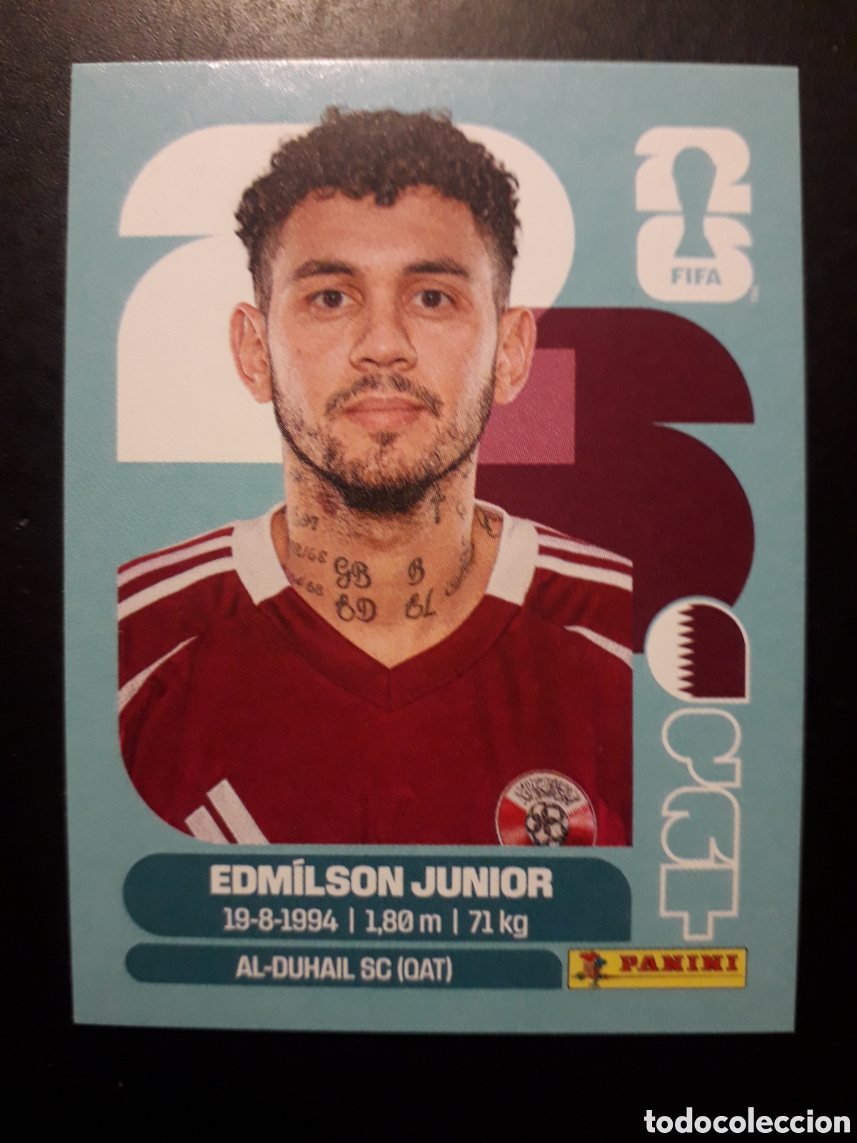 Cromos de F&uacute;tbol: EDM&Iacute;LSON JUNIOR QATAR QAT 17 MUNDIAL F&Uacute;TBOL 2026 FIFA WORLD CUP PANINI SIN PEGAR PEDIDO M&Iacute;NIMO 3&euro;