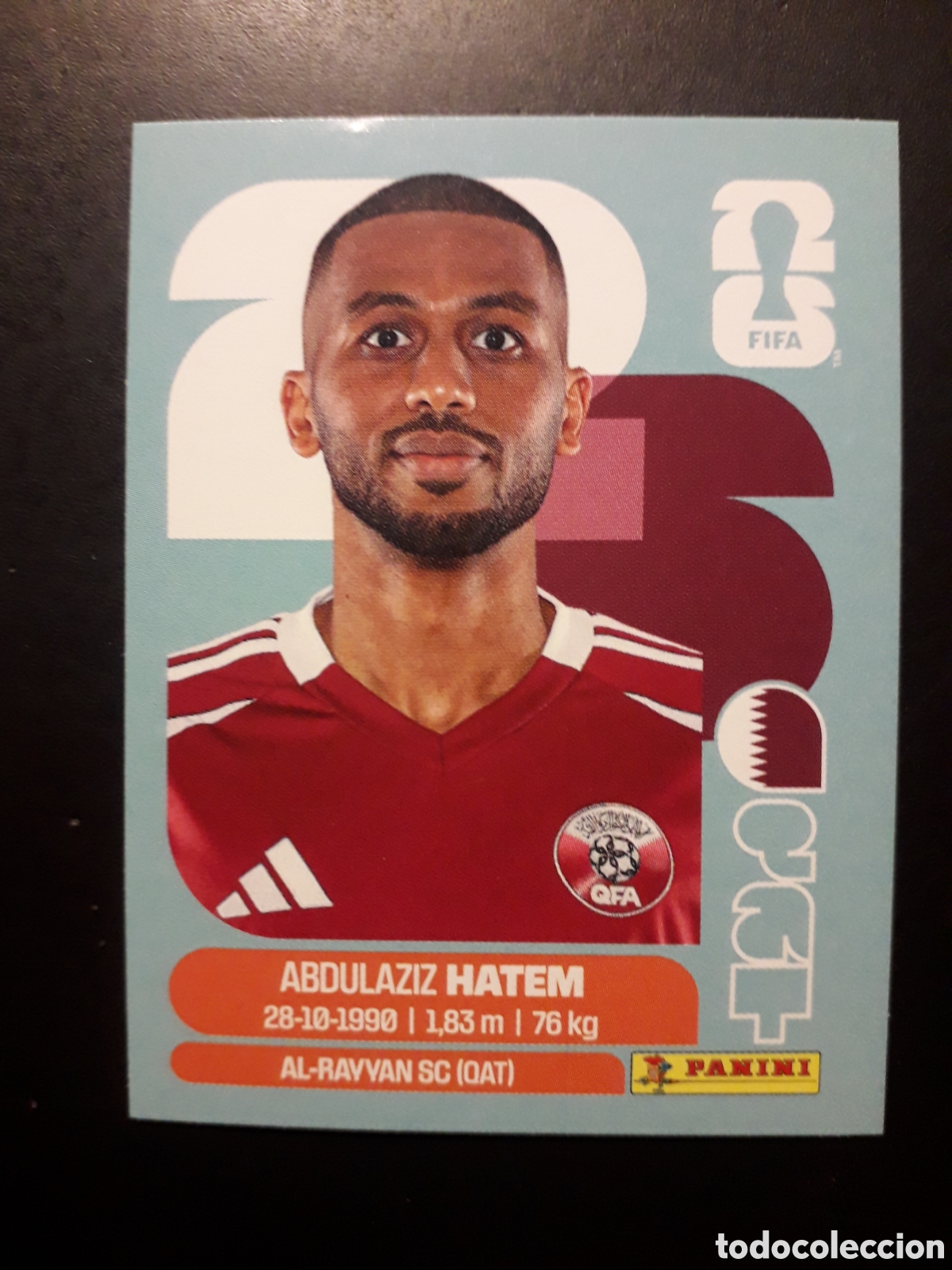 Cromos de F&uacute;tbol: HATEM QATAR QAT 15 MUNDIAL F&Uacute;TBOL 2026 FIFA WORLD CUP PANINI SIN PEGAR PEDIDO M&Iacute;NIMO 3&euro;