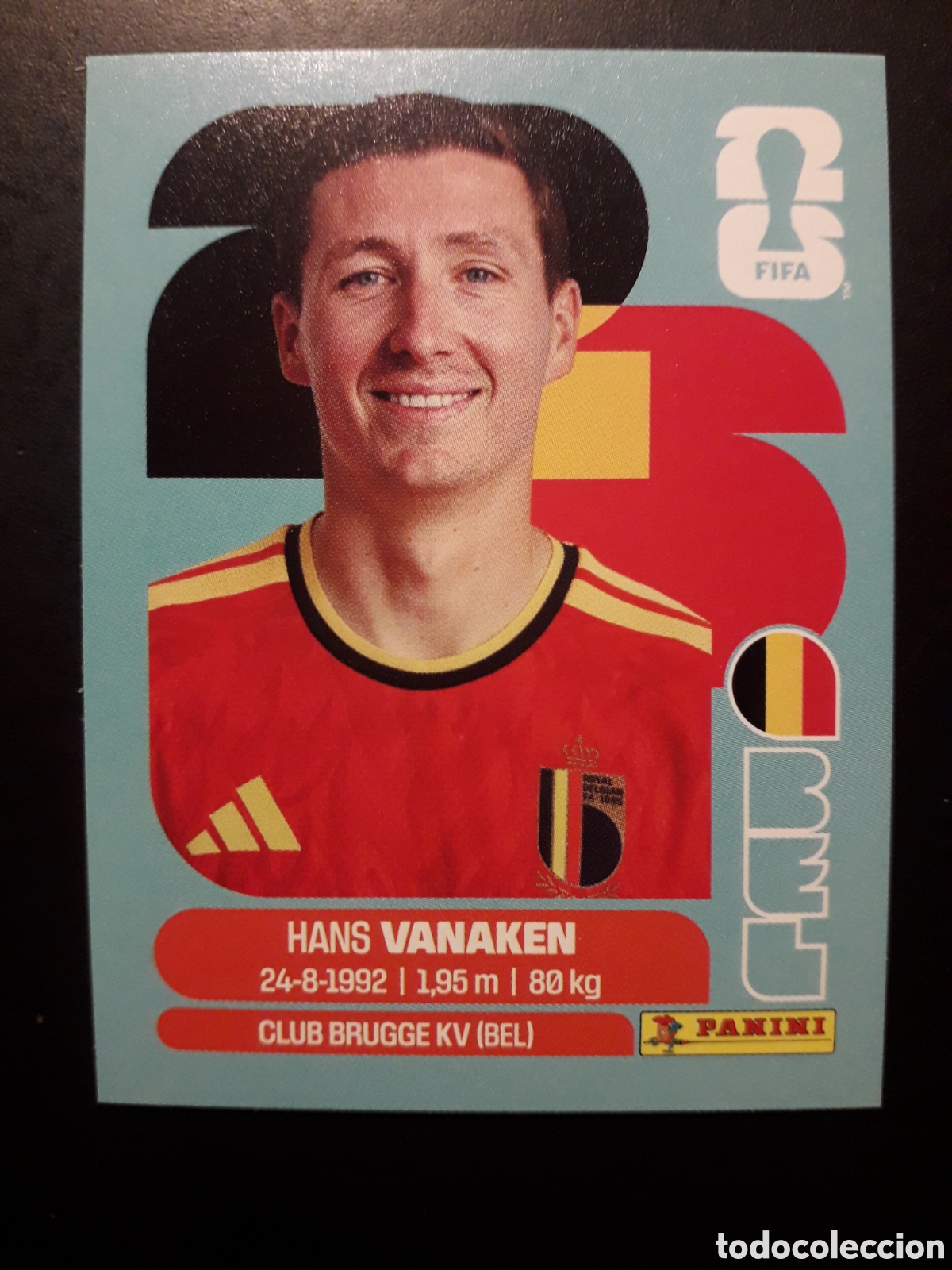 Cromos de F&uacute;tbol: VANAKEN B&Eacute;LGICA BEL 14 MUNDIAL F&Uacute;TBOL 2026 FIFA WORLD CUP PANINI SIN PEGAR PEDIDO M&Iacute;NIMO 3&euro;