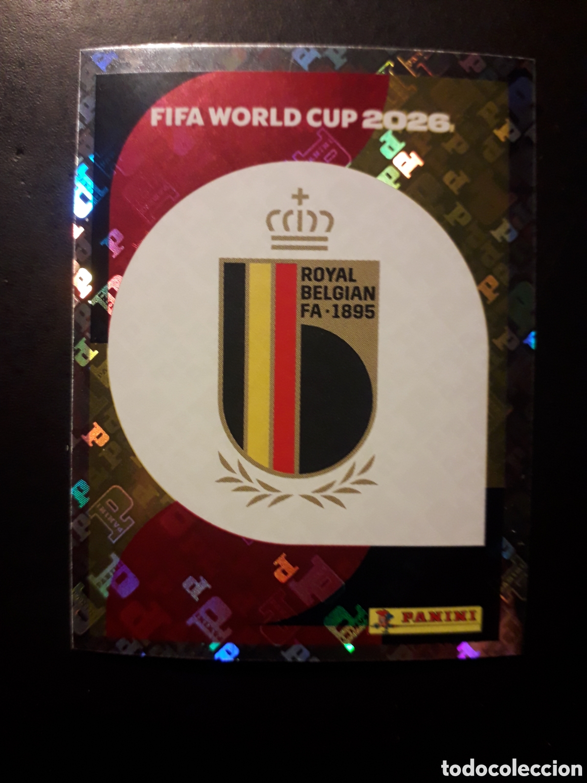 Cromos de F&uacute;tbol: ESCUDO B&Eacute;LGICA BEL 1 MUNDIAL F&Uacute;TBOL 2026 FIFA WORLD CUP PANINI SIN PEGAR PEDIDO M&Iacute;NIMO 3&euro;