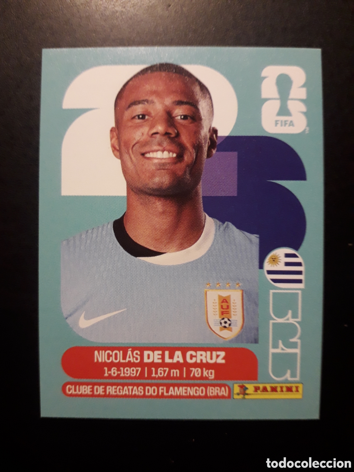 Cartes &agrave; collectionner de Football: DE LA CRUZ URUGUAY URU 15 MUNDIAL F&Uacute;TBOL 2026 FIFA WORLD CUP PANINI SIN PEGAR PEDIDO M&Iacute;NIMO 3&euro;