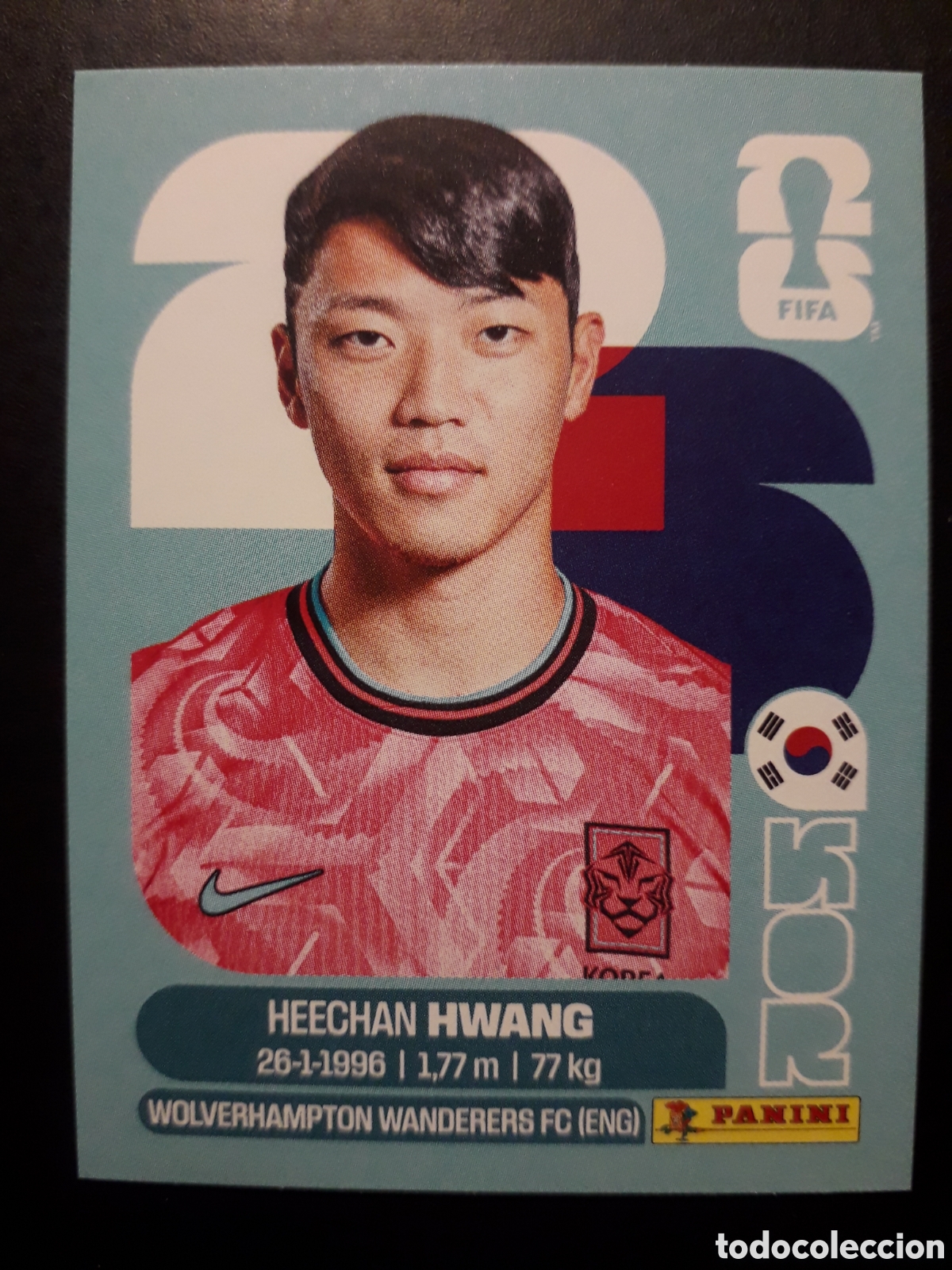 Cromos de F&uacute;tbol: HWANG COREA DEL SUR KOR 19 MUNDIAL F&Uacute;TBOL 2026 FIFA WORLD CUP PANINI SIN PEGAR PEDIDO M&Iacute;NIMO 3&euro;