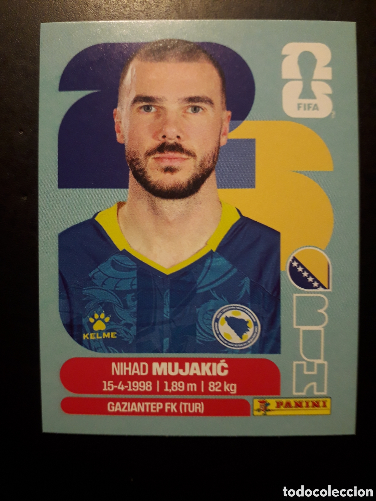 Cromos de F&uacute;tbol: MUJAKIĆ BOSNIA HERCEGOVINA BIH 6 MUNDIAL F&Uacute;TBOL 2026 FIFA WORLD CUP PANINI SIN PEG PEDIDO M&Iacute;NIMO 3&euro;