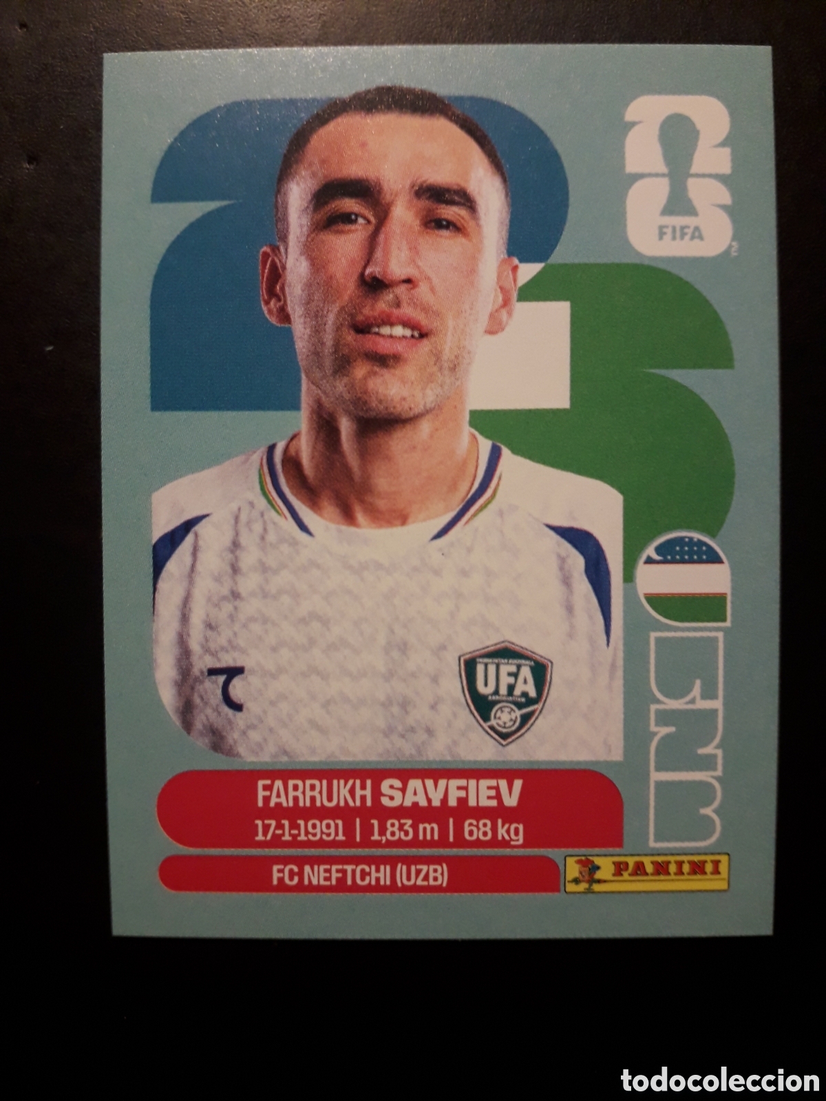 Cromos de F&uacute;tbol: SAYFUEV UZBEKISTAN UZB 3 MUNDIAL F&Uacute;TBOL 2026 FIFA WORLD CUP PANINI SIN PEGAR PEDIDO M&Iacute;NIMO 3&euro;