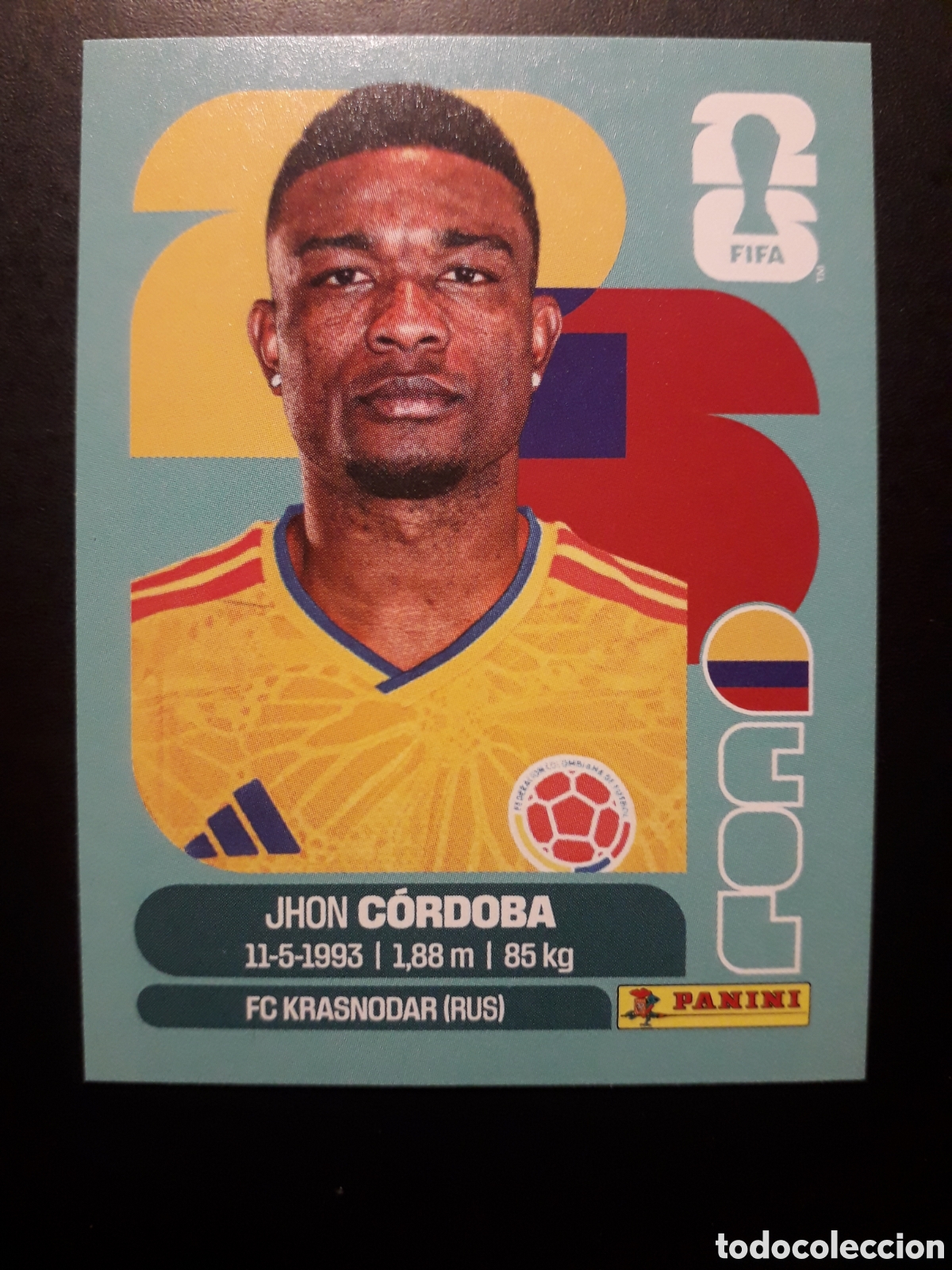 Fu&szlig;ball-Sticker: C&Oacute;RDOBA COLOMBIA COL 18 MUNDIAL F&Uacute;TBOL 2026 FIFA WORLD CUP PANINI SIN PEGAR PEDIDO M&Iacute;NIMO 3&euro;