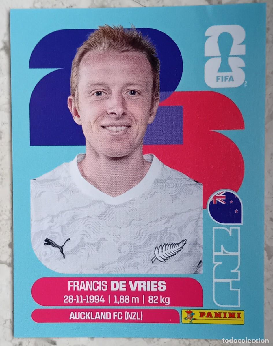 Cromos de Futebol: Figurina Panini 2026 Cromo World Cup Usa Mundial 2026 Francis De Vries New Zeland n NZL 8