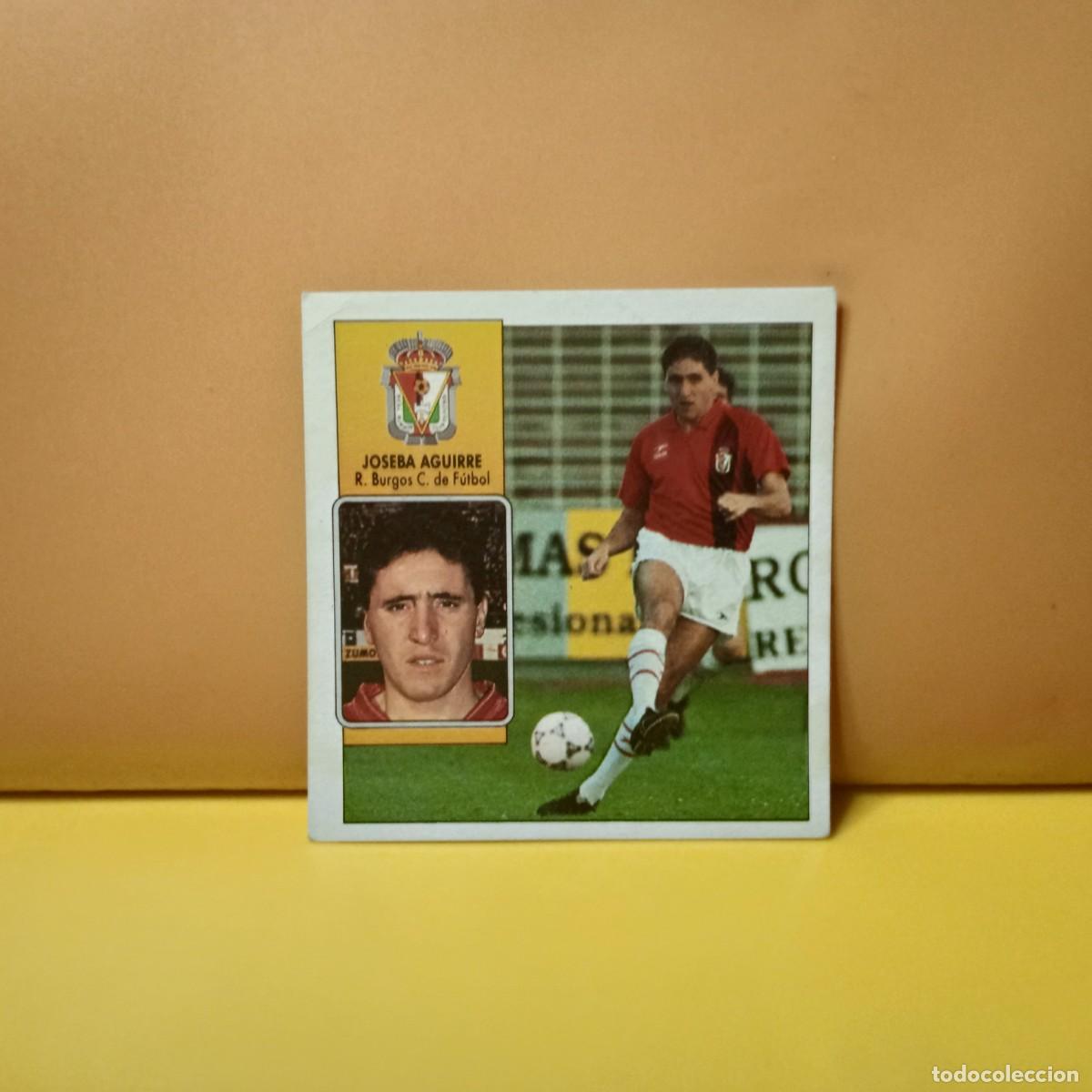 Fu&szlig;ball-Sticker: EDICIONES ESTE 1992 1993 92 93 R. BURGOS C.F JOSEBA AGUIRRE