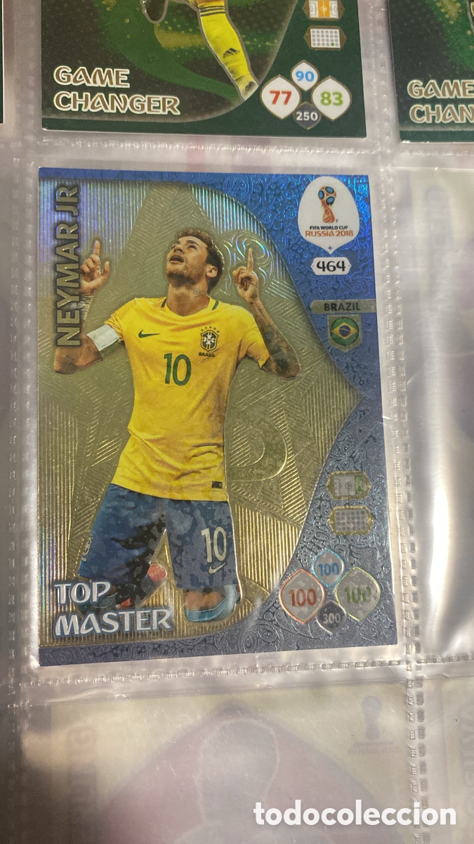 Cromos de F&uacute;tbol: Neymar Jr TOP MASTER #464 Adrenalyn XL Mundial Rusia 2018 Panini - Insert Rara