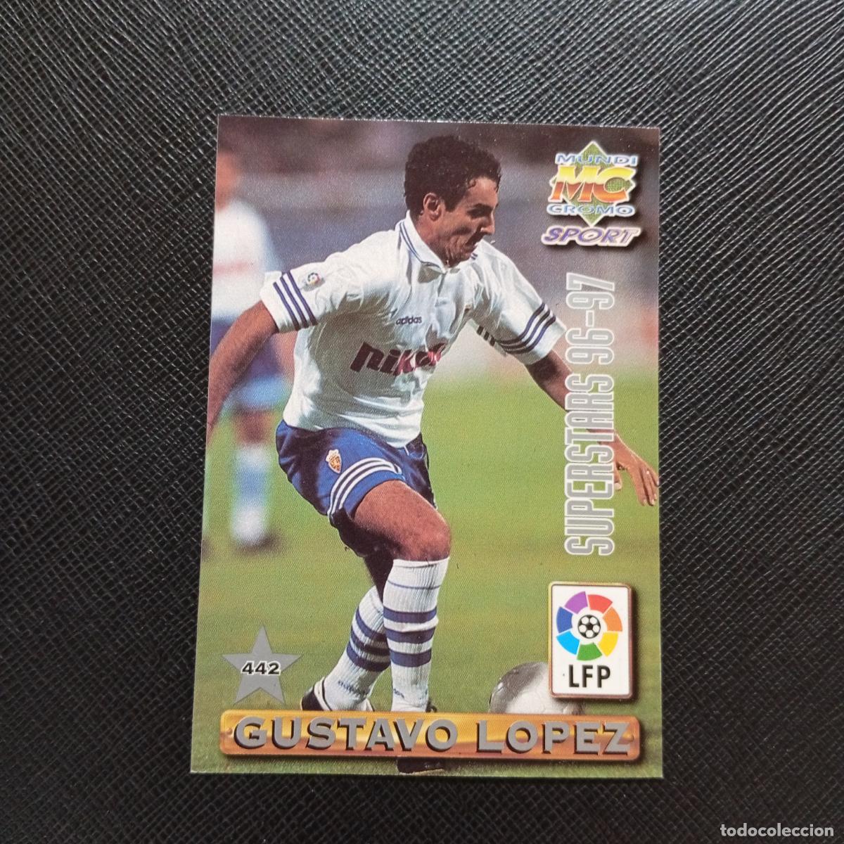 Cromos de F&uacute;tbol: 442 GUSTAVO LOPEZ MORIENTES ZARAGOZA MUNDICROMO 1996 1997 CROMO FUTBOL 96 97 - A206 PG65