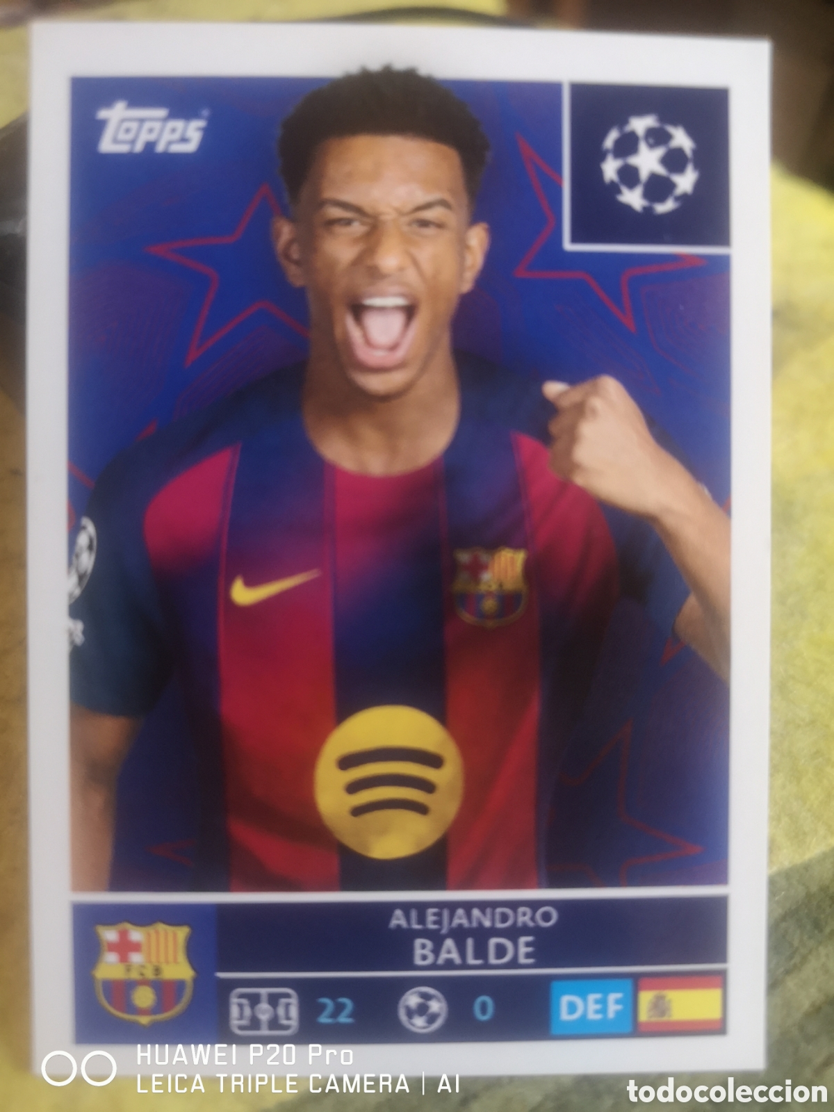 Cromos de F&uacute;tbol: STICKER CHAMPIONS LEAGUE 2025/26 BALDE 186 - BARCELONA