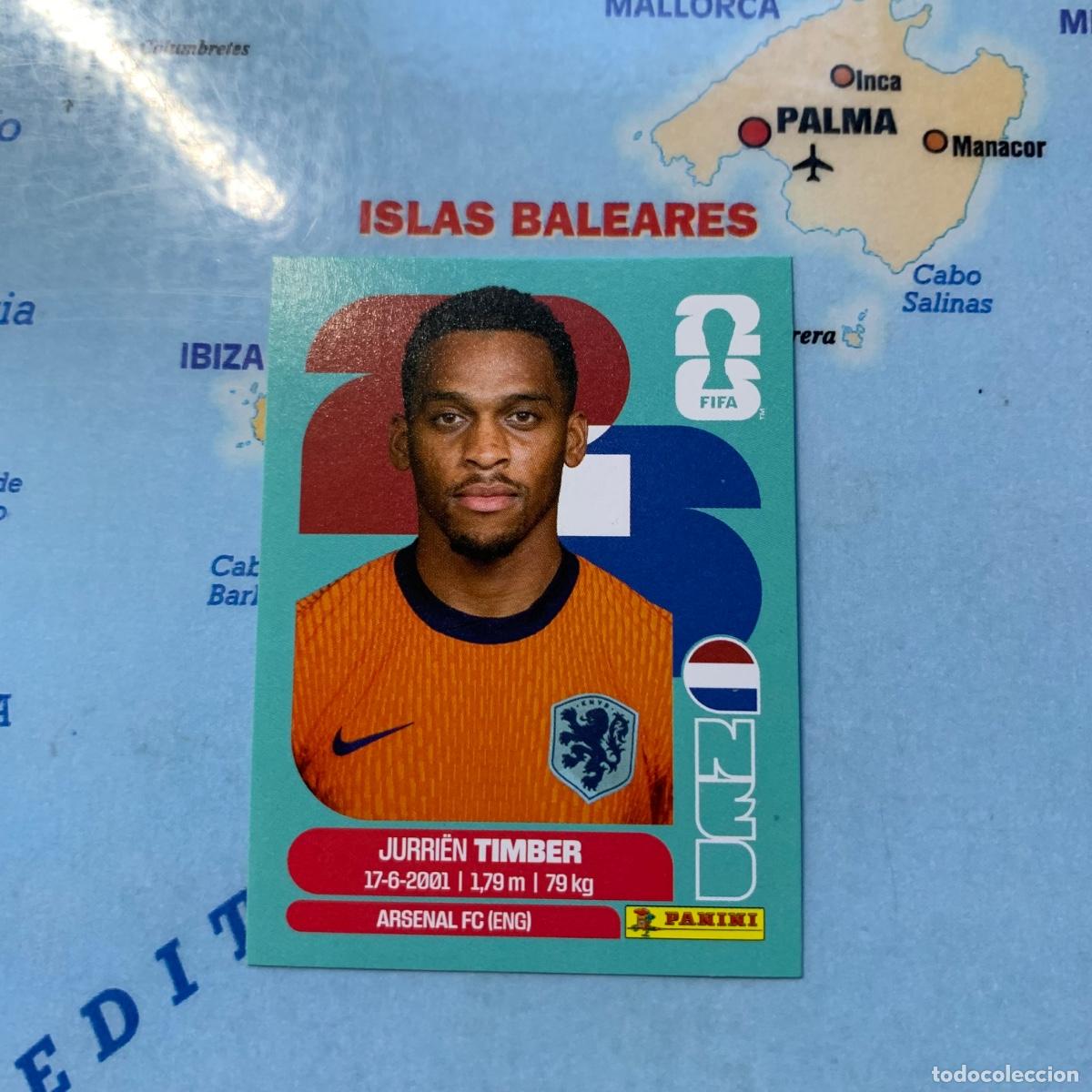 Cromos de F&uacute;tbol: Pa&iacute;ses Bajos n&uacute;mero 5 cromo panini Mundial Fifa World Cup 2026