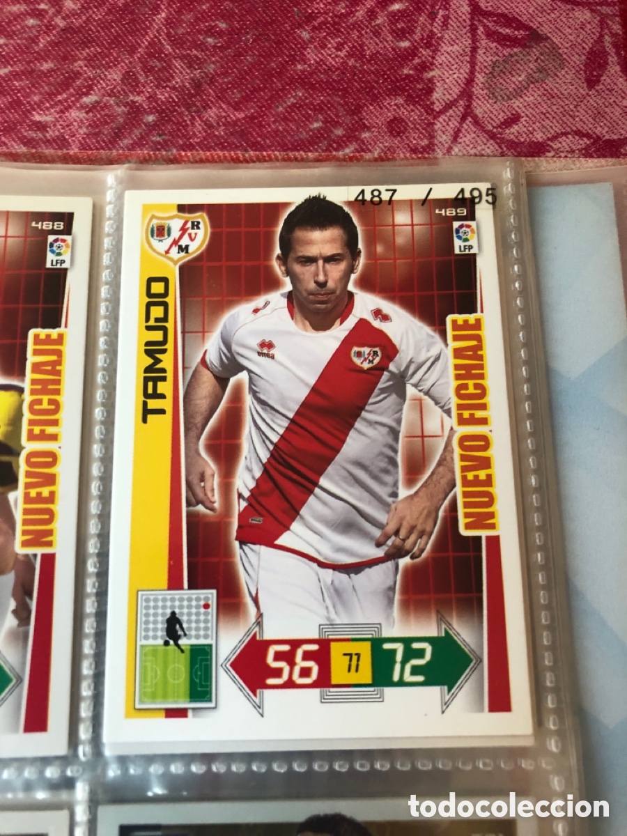 Cromos de F&uacute;tbol: Adrenalyn 2012 2013 nuevo fichaje tamudo 489 rayo vallecano