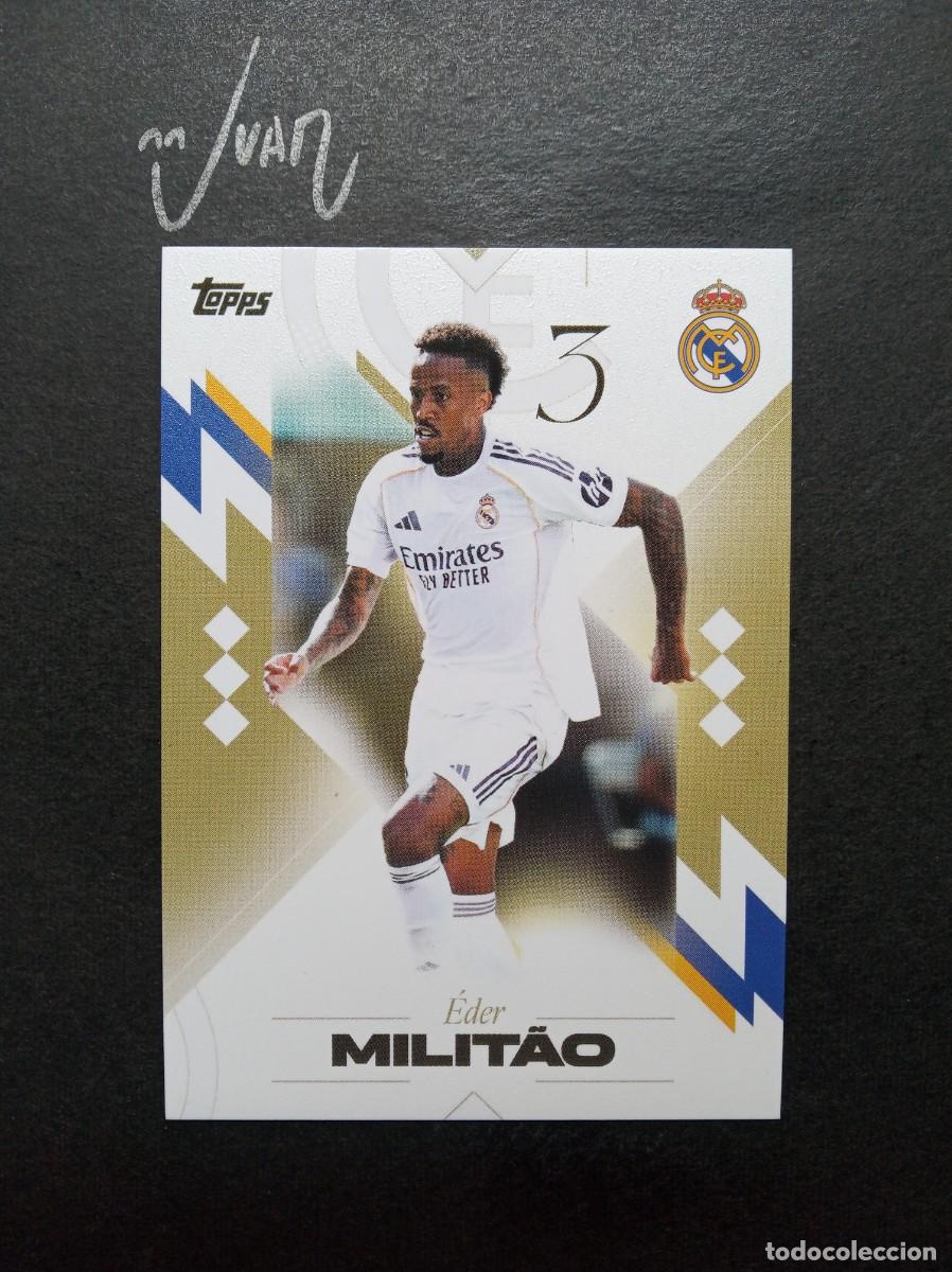 Cromos de F&uacute;tbol: N&ordm; 7 EDER MILITAO BRASIL ⚽ TOPPS &reg; LOS BLANCOS CHAMPIONS REAL MADRID 2025 2026 LIGA 25 26 NUEVO