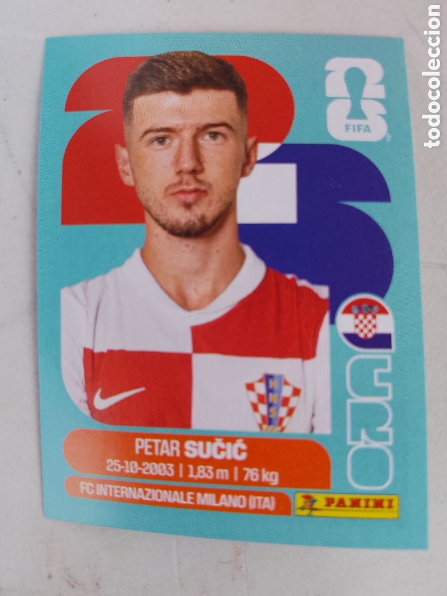 Cromos de F&uacute;tbol: CRO 15 PETAR SUCIC -CROATIA - CROACIA FIFA WORLD CUP 2026- . MUNDIAL FUTBOL . STICKER PANINI CRO15