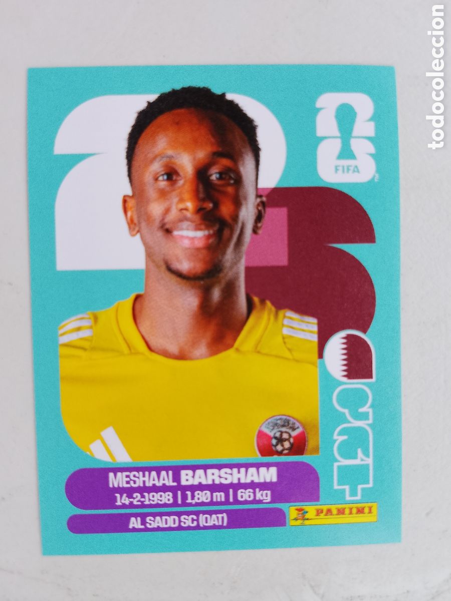 Cromos de F&uacute;tbol: QAT 2 MESHAAL BARSHAM - QATAR CATAR FIFA WORLD CUP 2026- . MUNDIAL FUTBOL . STICKER PANINI QAT2