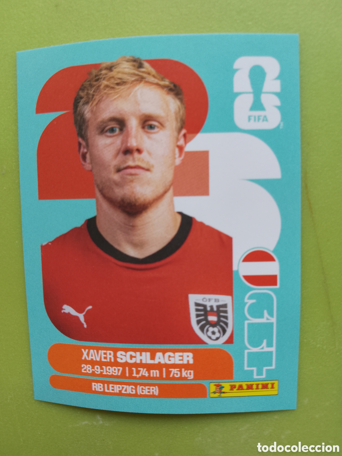 Cromos de F&uacute;tbol: AUT 10 XAVIER SCHLAGER -AUSTRIA - FIFA WORLD CUP 2026- . MUNDIAL FUTBOL . STICKER PANINI AUT10