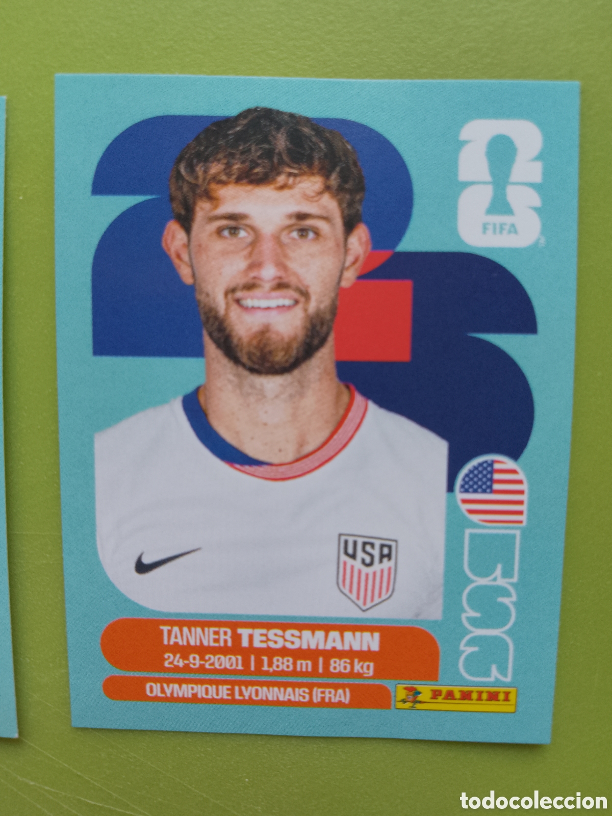 Cromos de F&uacute;tbol: USA 9 - TANNER TESSMANN - USA - FIFA WORLD CUP 2026- . MUNDIAL FUTBOL . STICKER PANINI USA9